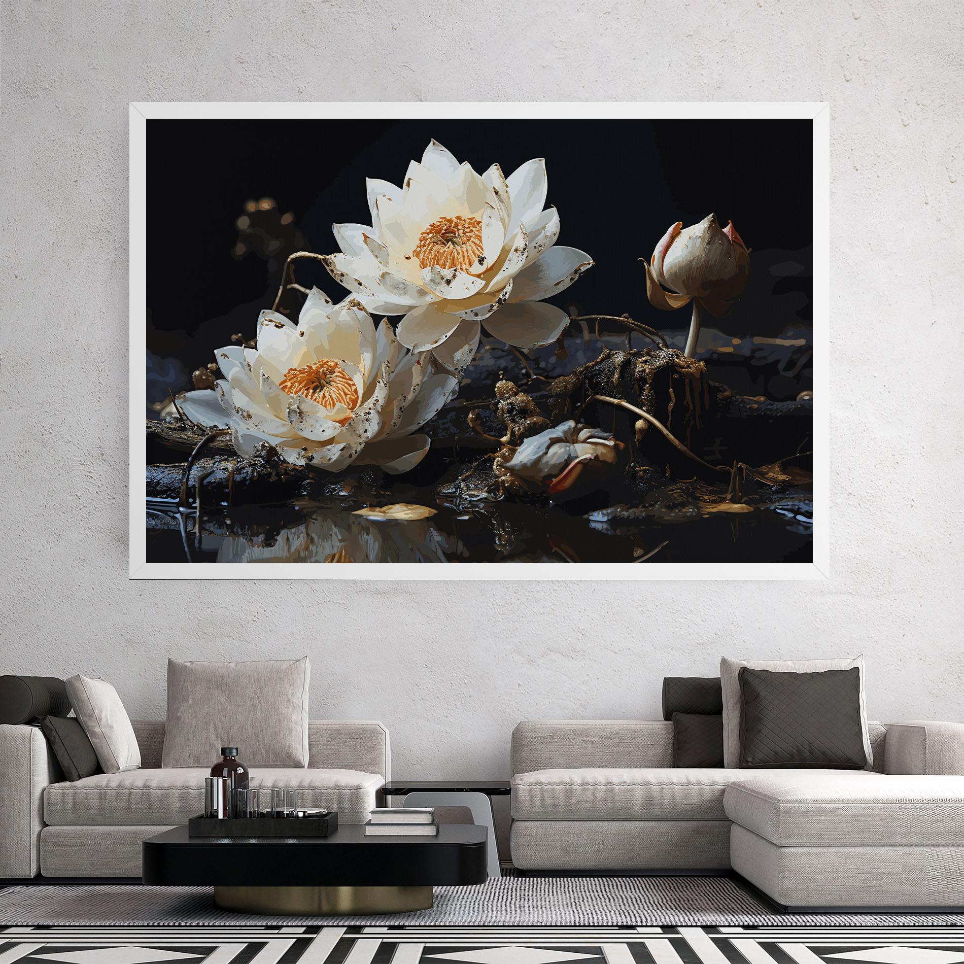 Tablou Canvas Beautiful White Nature mockup 2