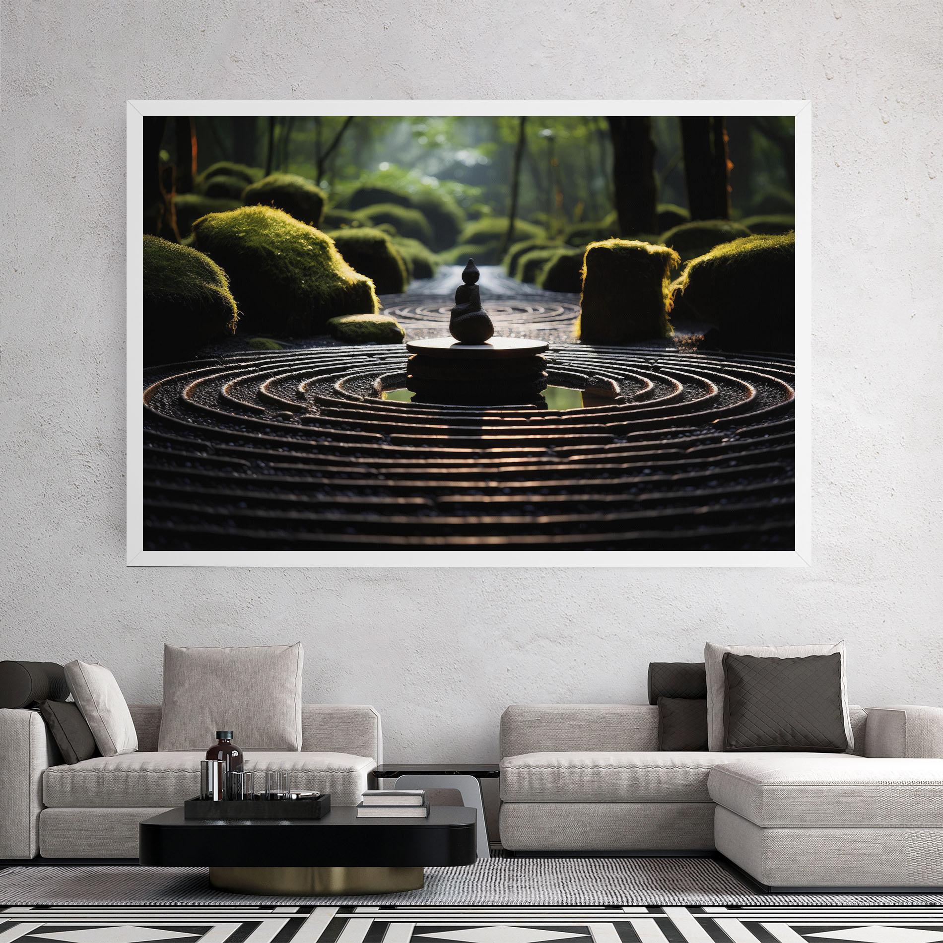 Tablou Canvas Beautiful Zen Garden mockup 2