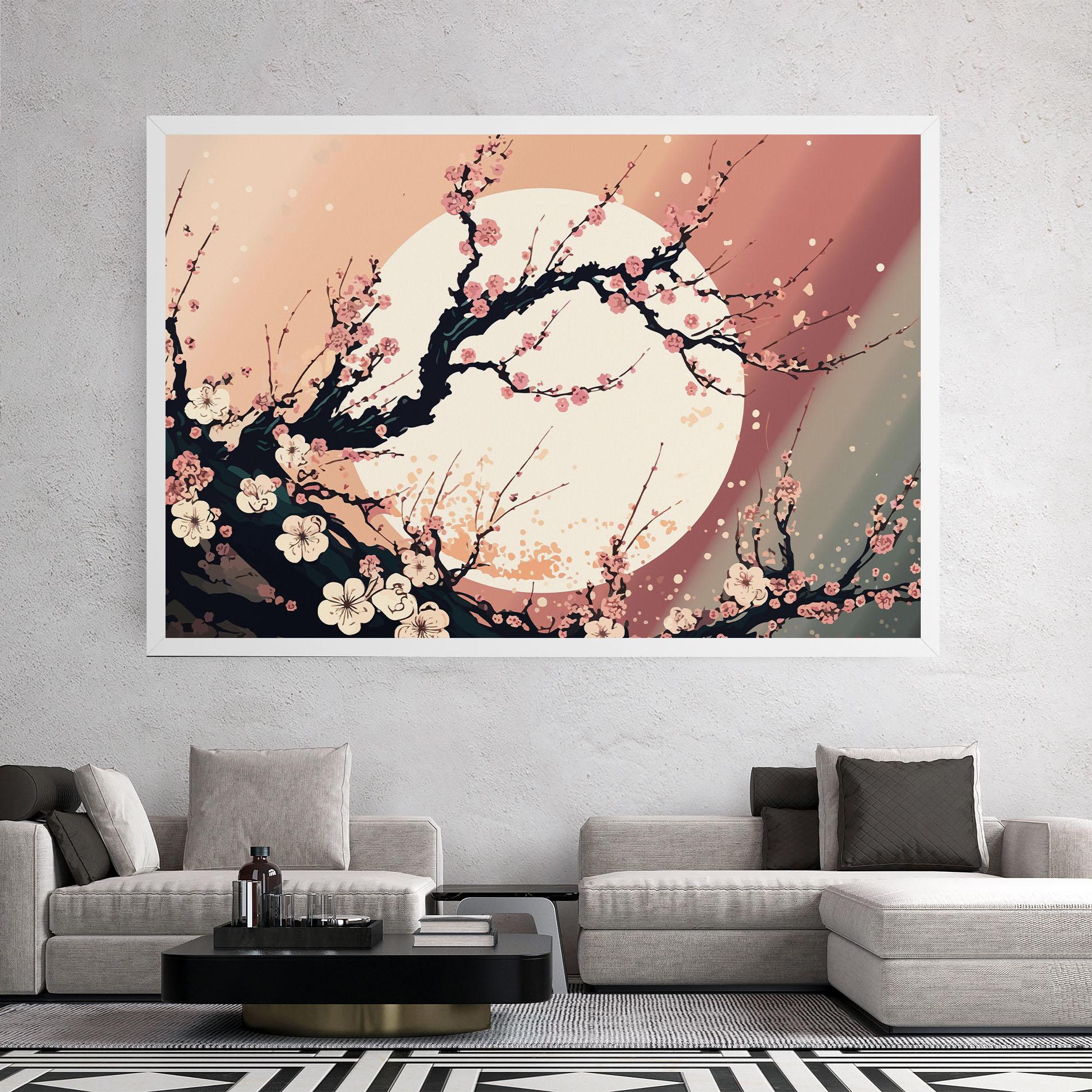 Tablou Canvas Blossom Full Moon mockup 2