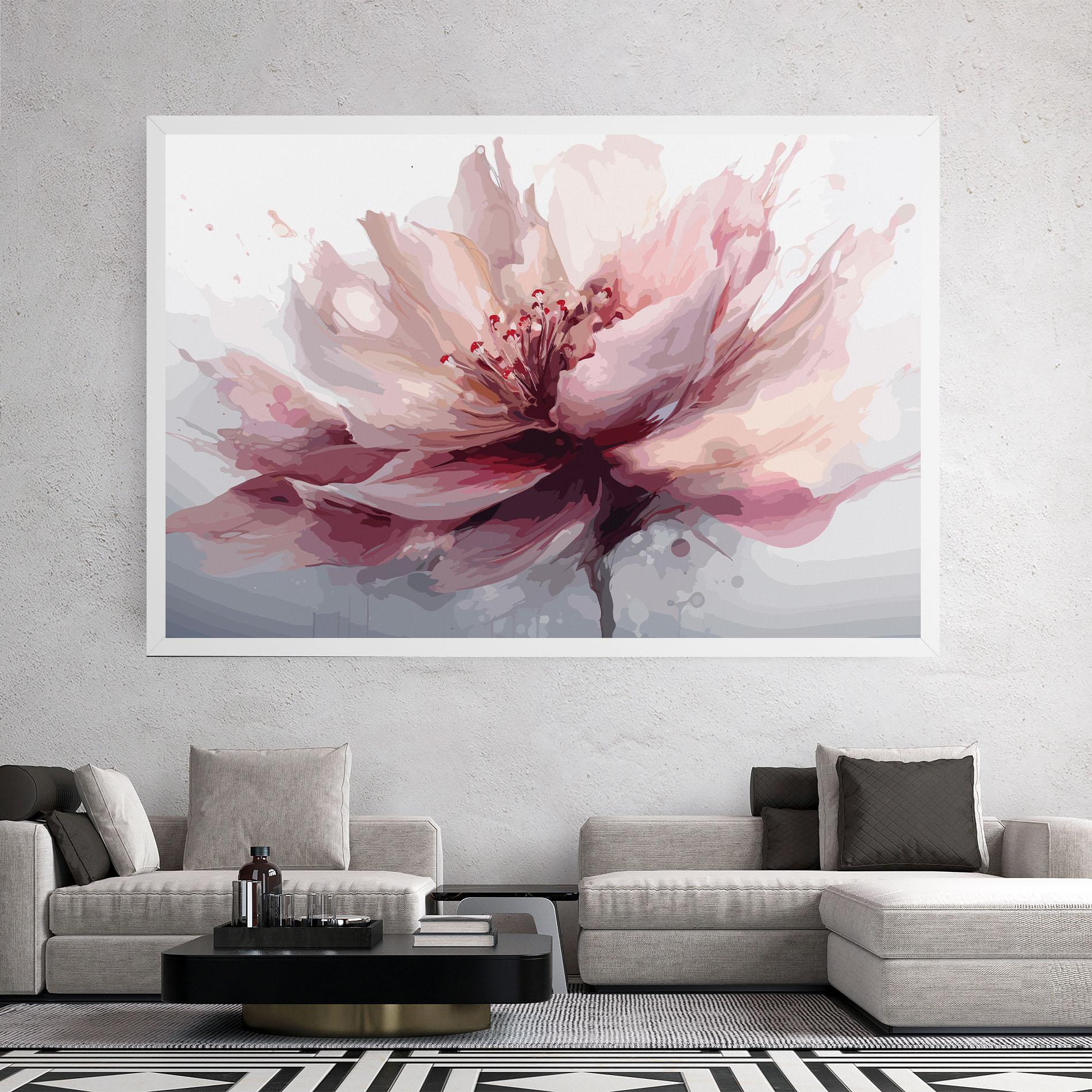 Tablou Canvas Meditation Flower mockup 2