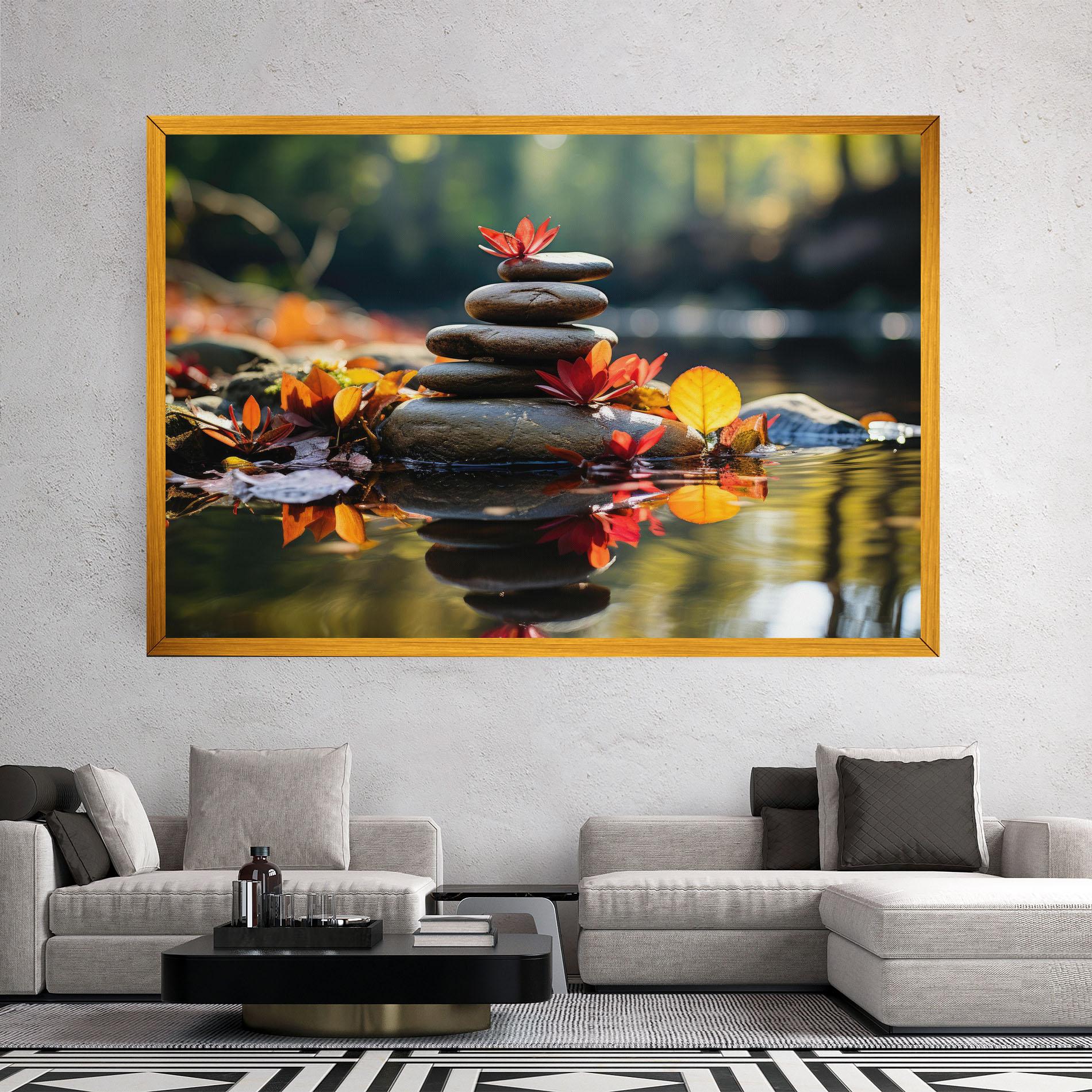Tablou Canvas Autumn Stones mockup 2