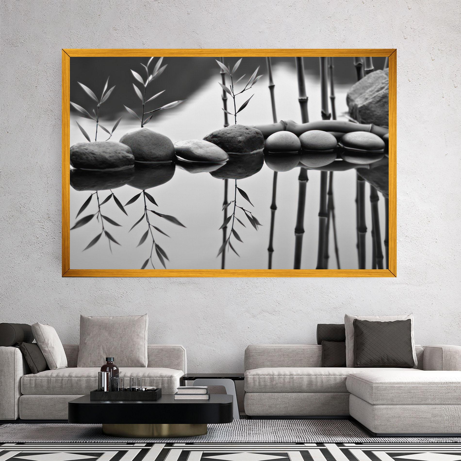 Tablou Canvas Bamboo Lake mockup 2