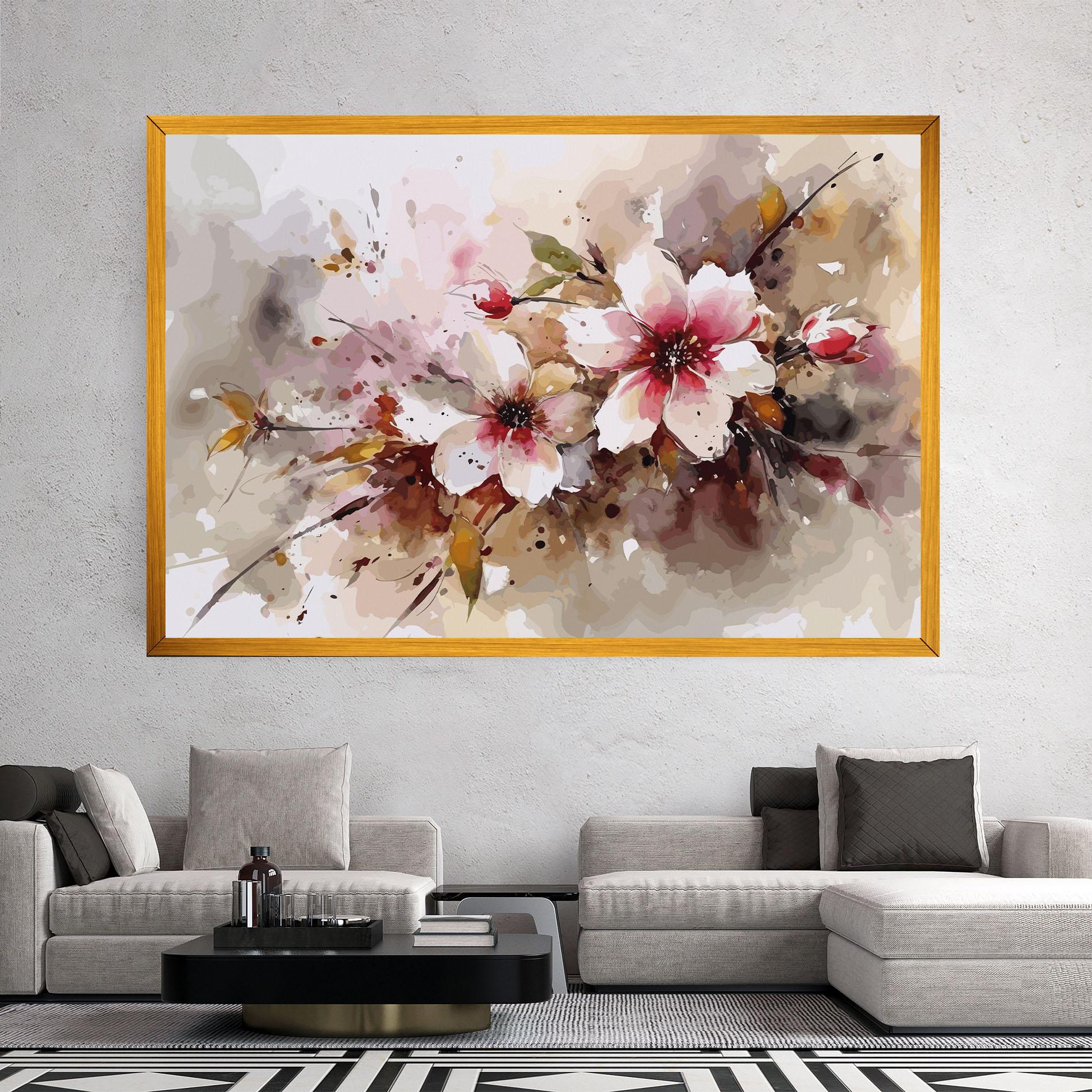 Tablou Canvas Beautiful Cherry Flower mockup 2