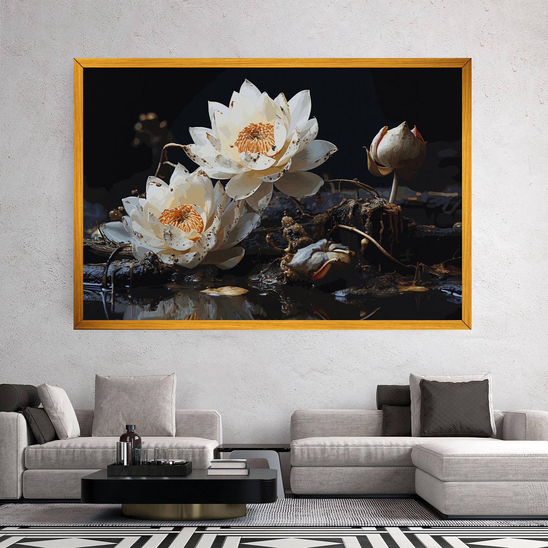 Tablou Canvas Beautiful White Nature mockup 2