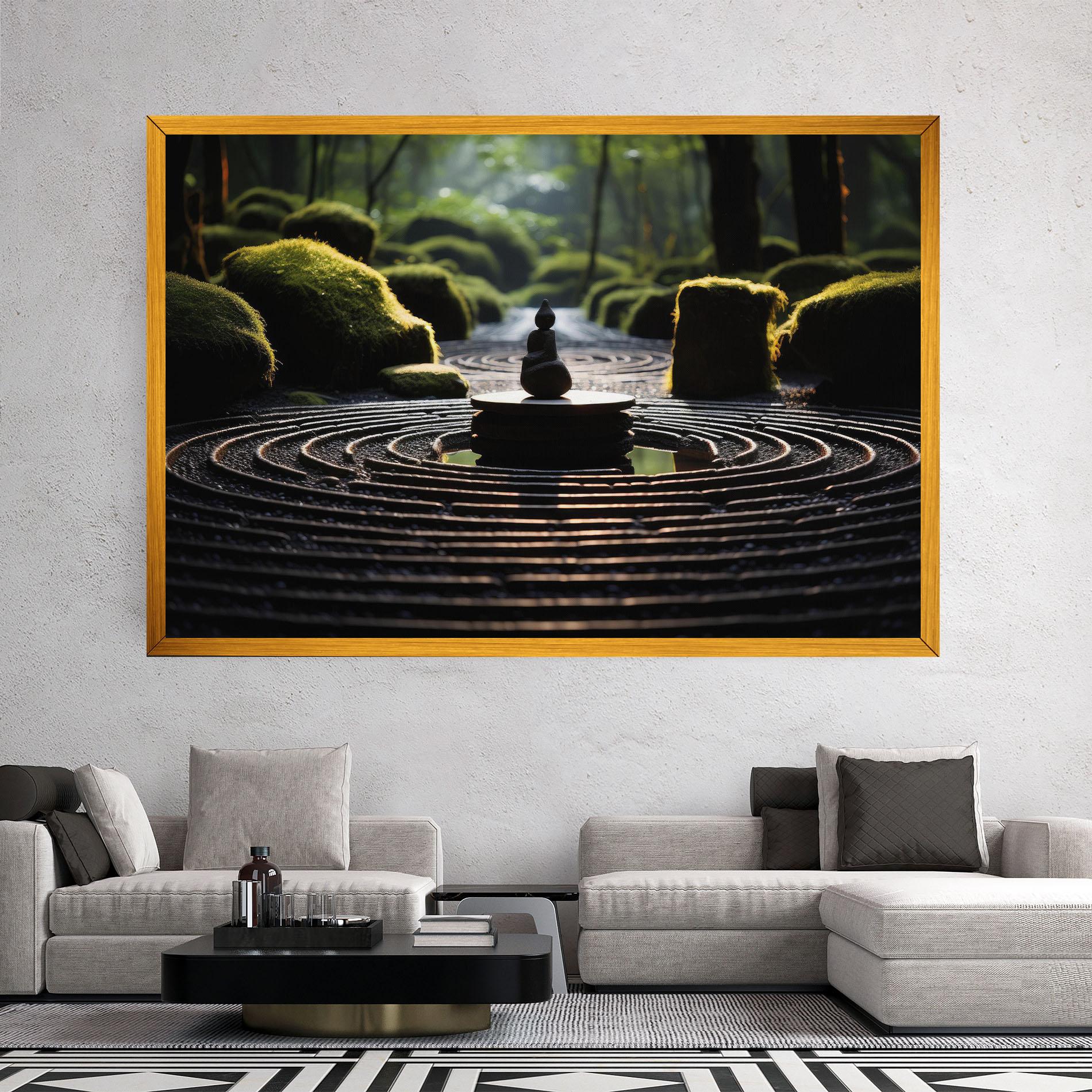 Tablou Canvas Beautiful Zen Garden mockup 2