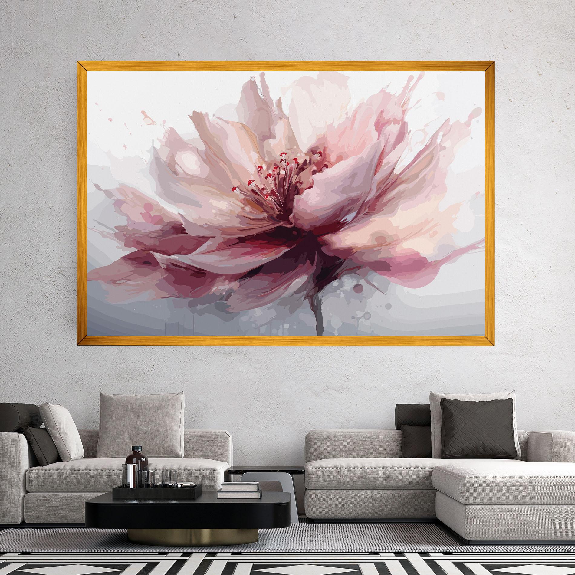 Tablou Canvas Meditation Flower mockup 2