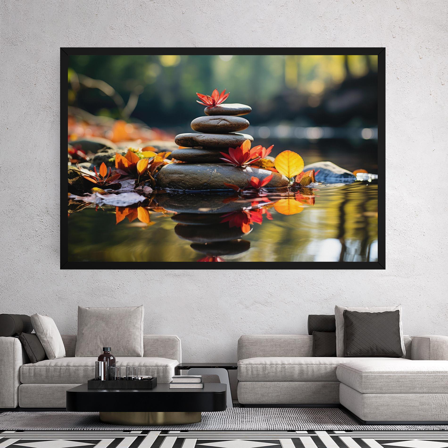 Tablou Canvas Autumn Stones mockup 2