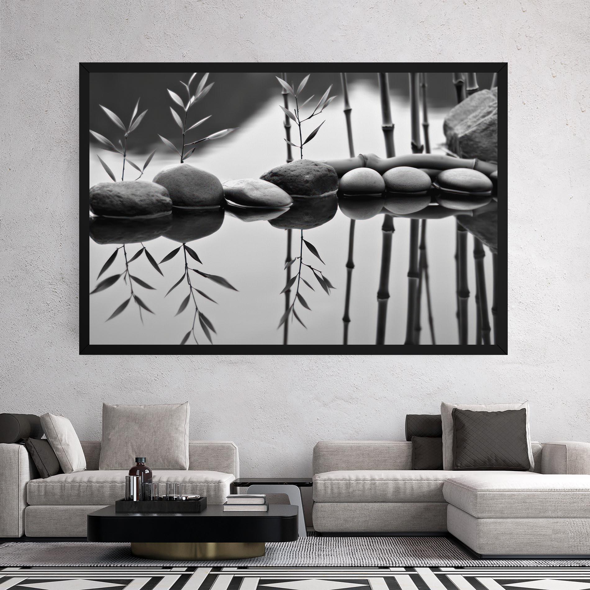 Tablou Canvas Bamboo Lake mockup 2