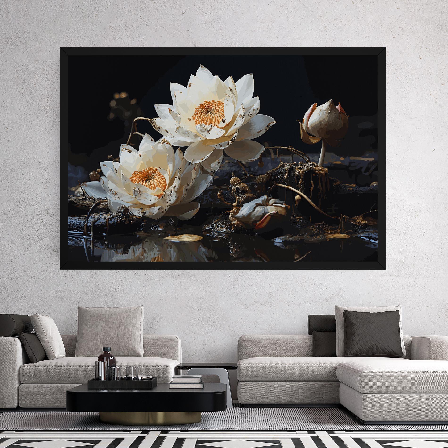 Tablou Canvas Beautiful White Nature mockup 2