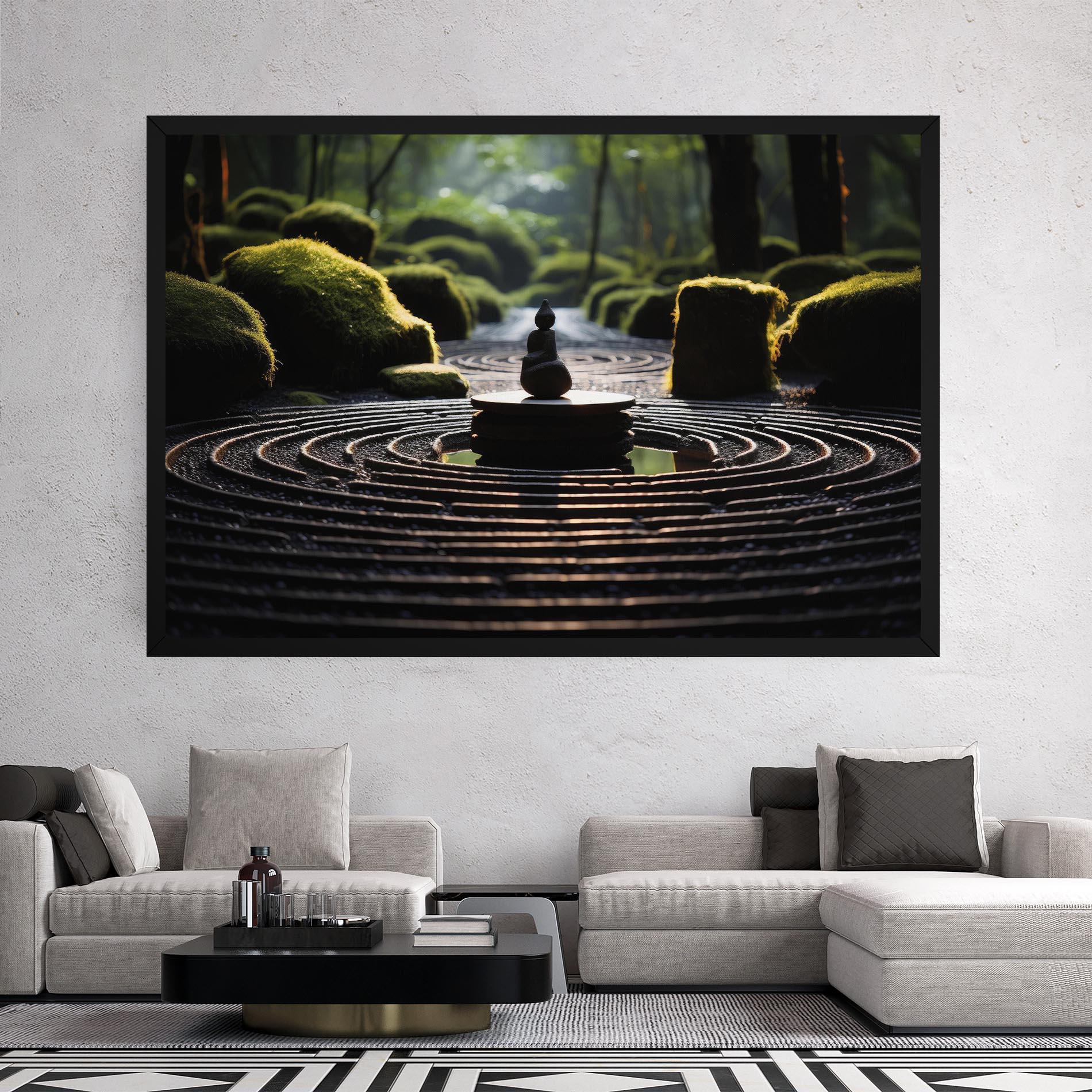 Tablou Canvas Beautiful Zen Garden mockup 2