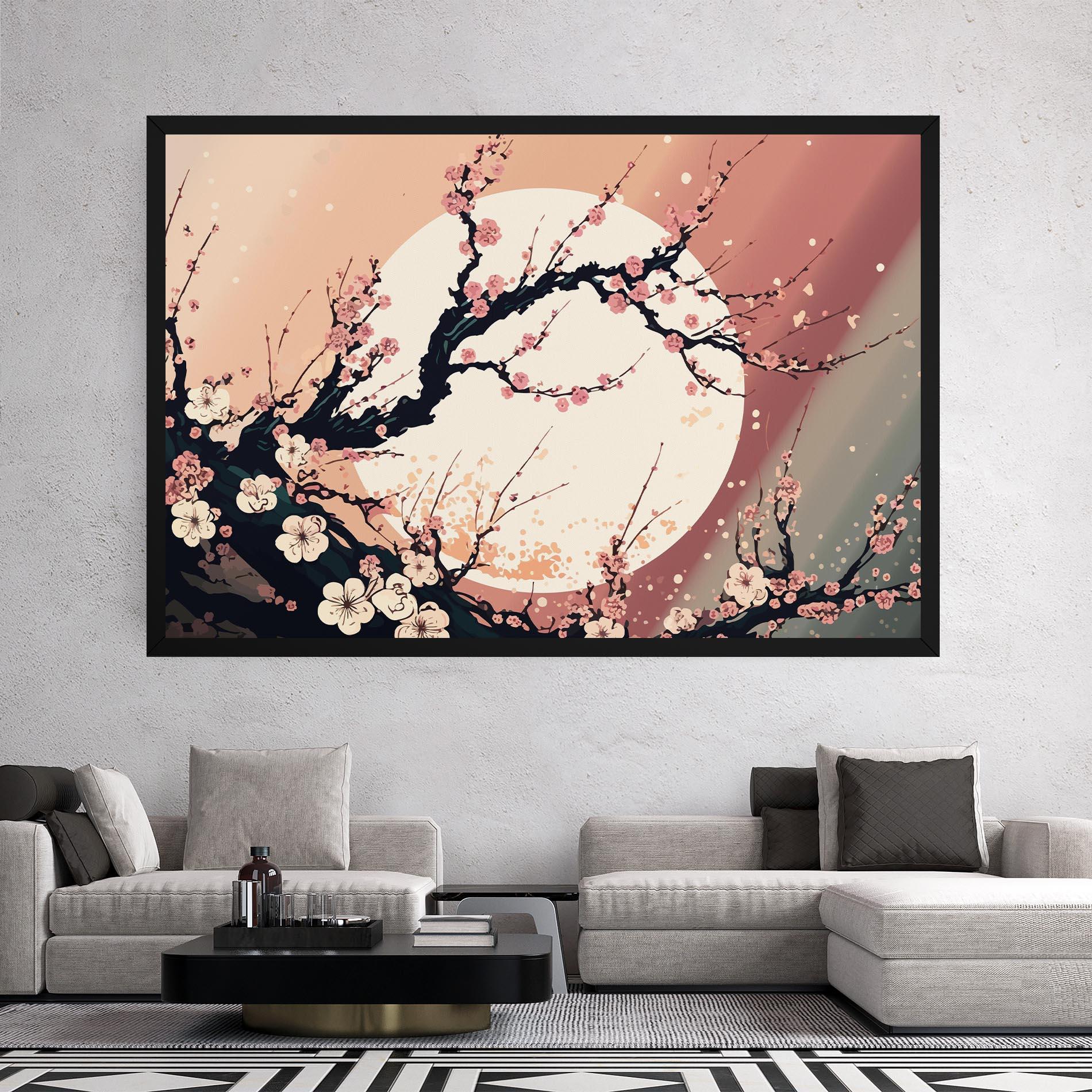 Tablou Canvas Blossom Full Moon mockup 2