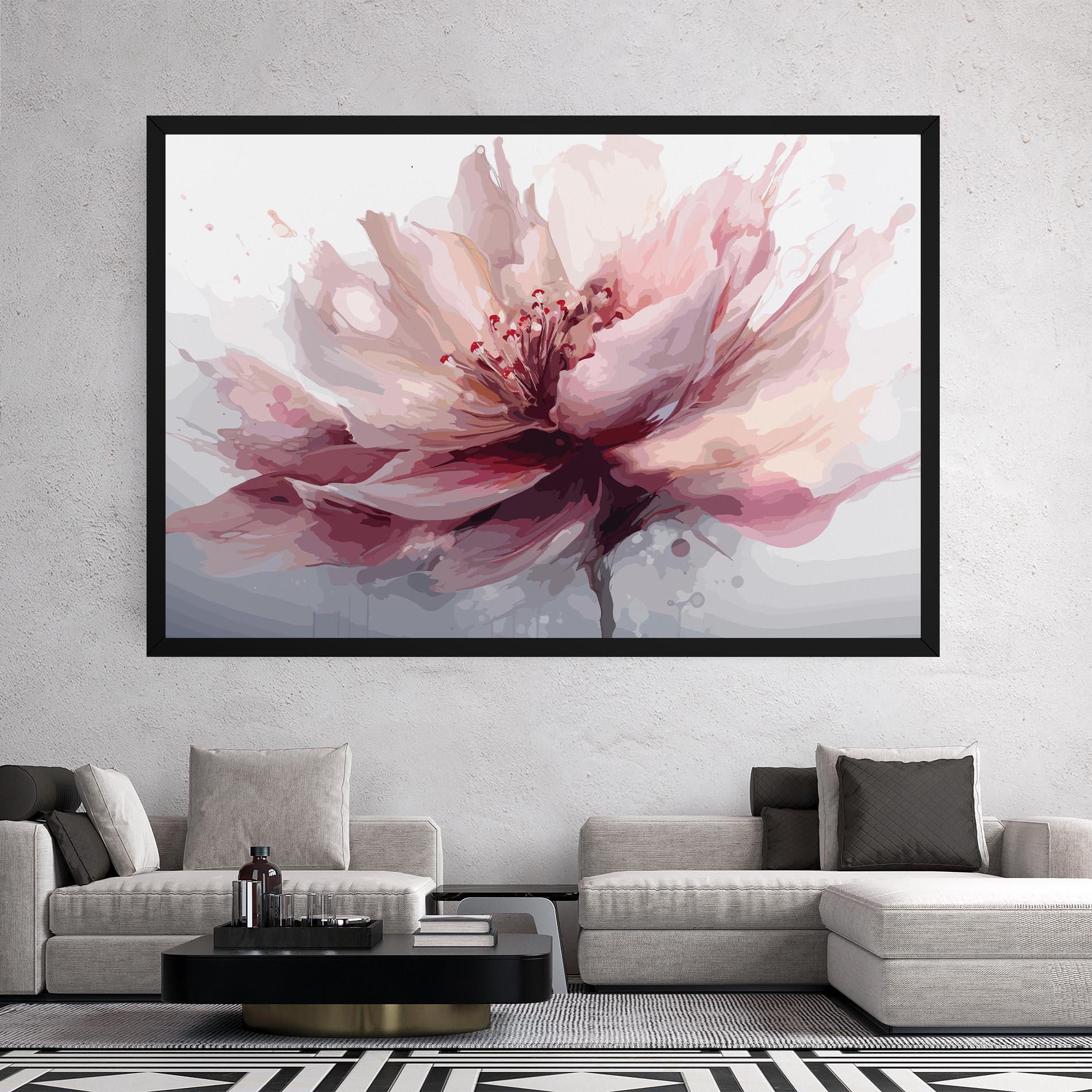 Tablou Canvas Meditation Flower mockup 2