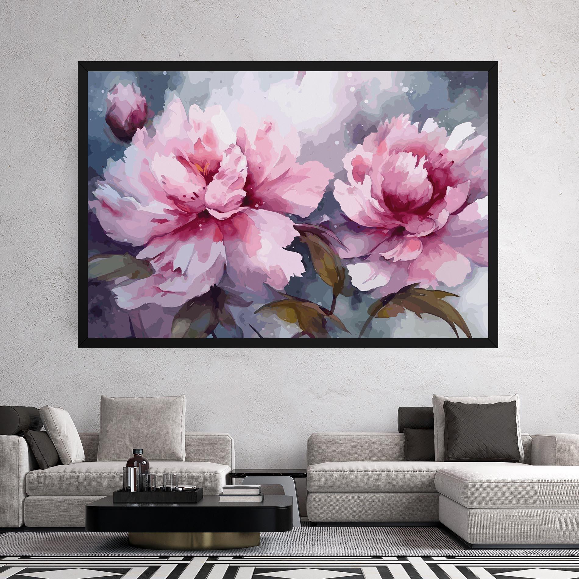 Tablou Canvas Pink Nature Flower mockup 2