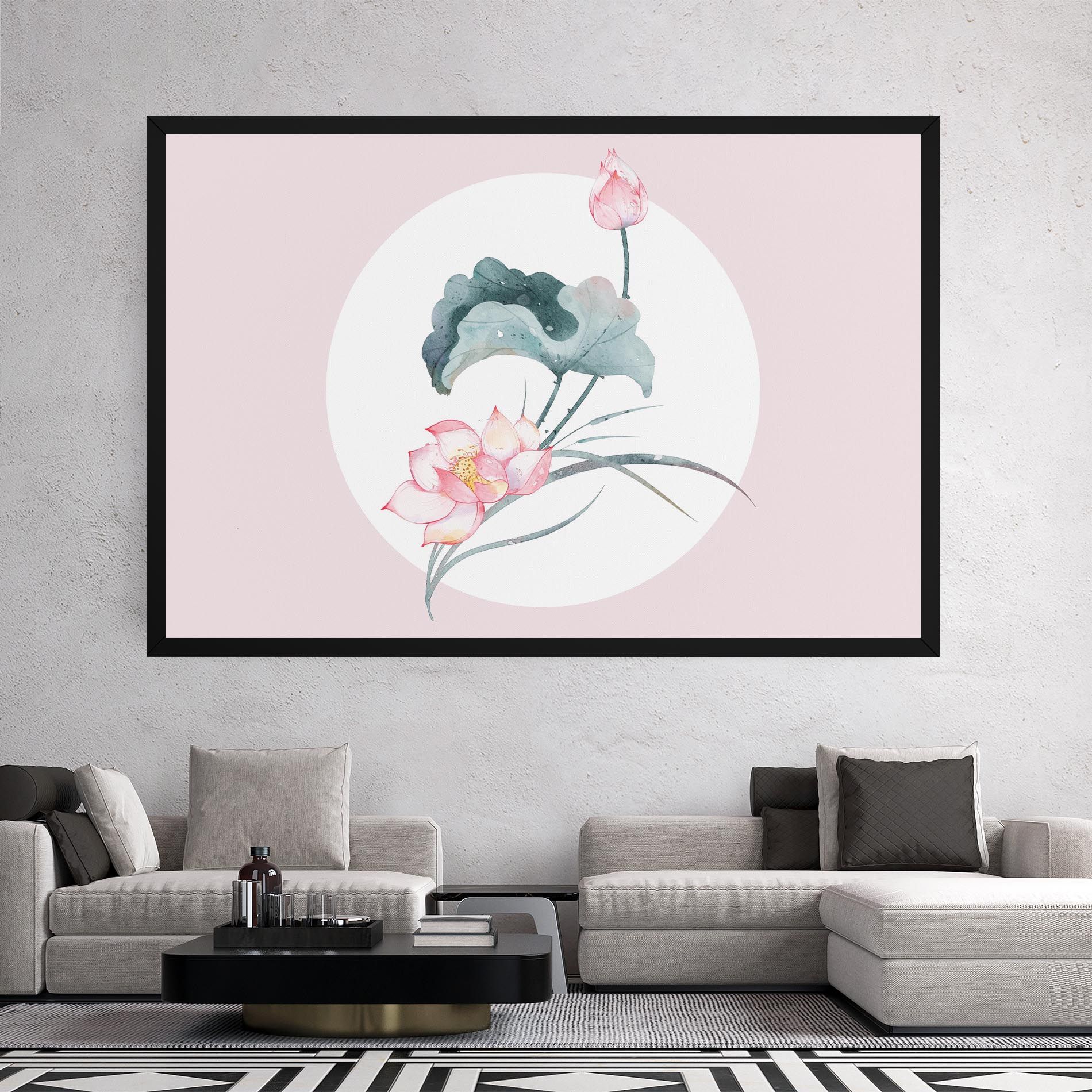 Pink Pastel Flower mockup 2