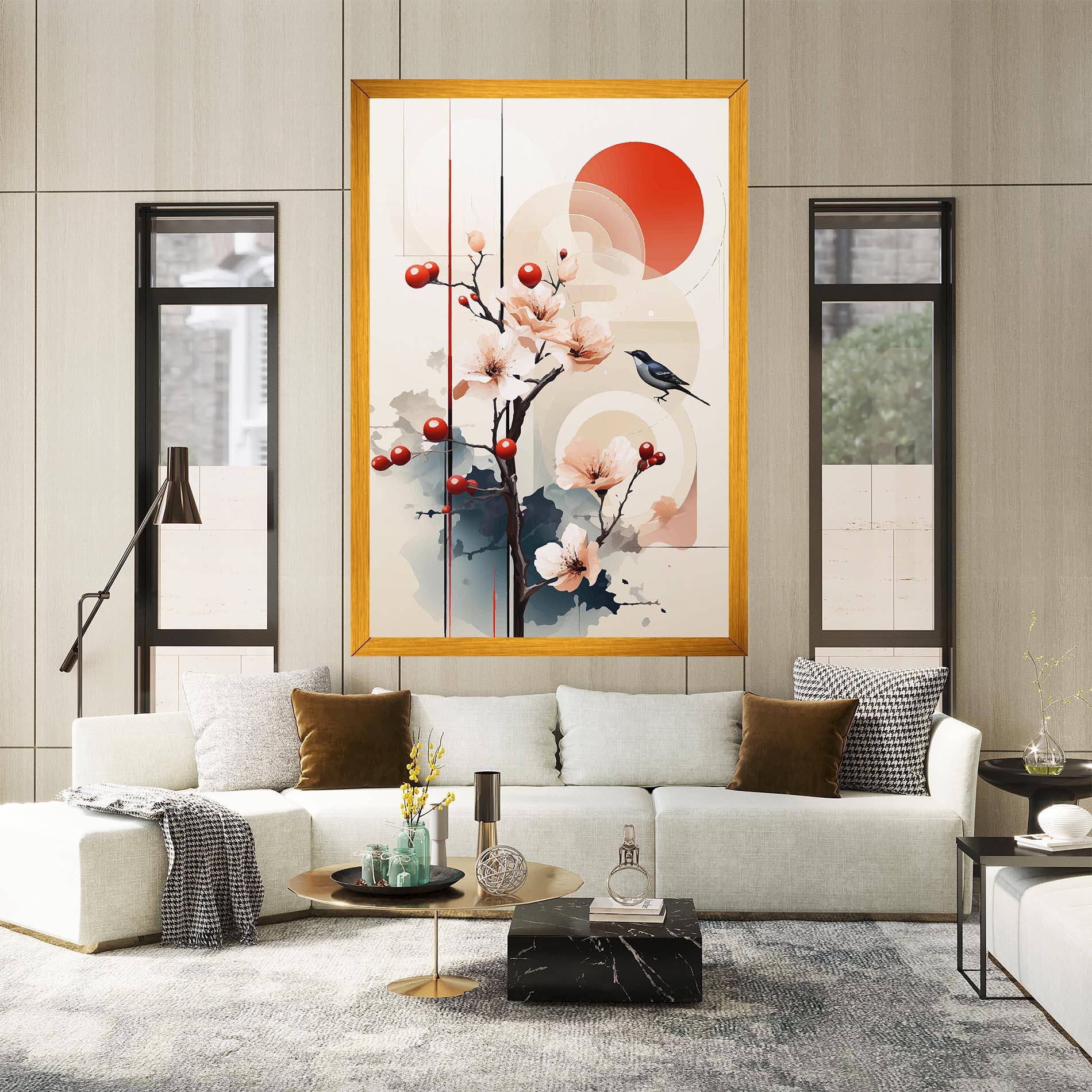 Tablou Canvas Cream Nature mockup 2