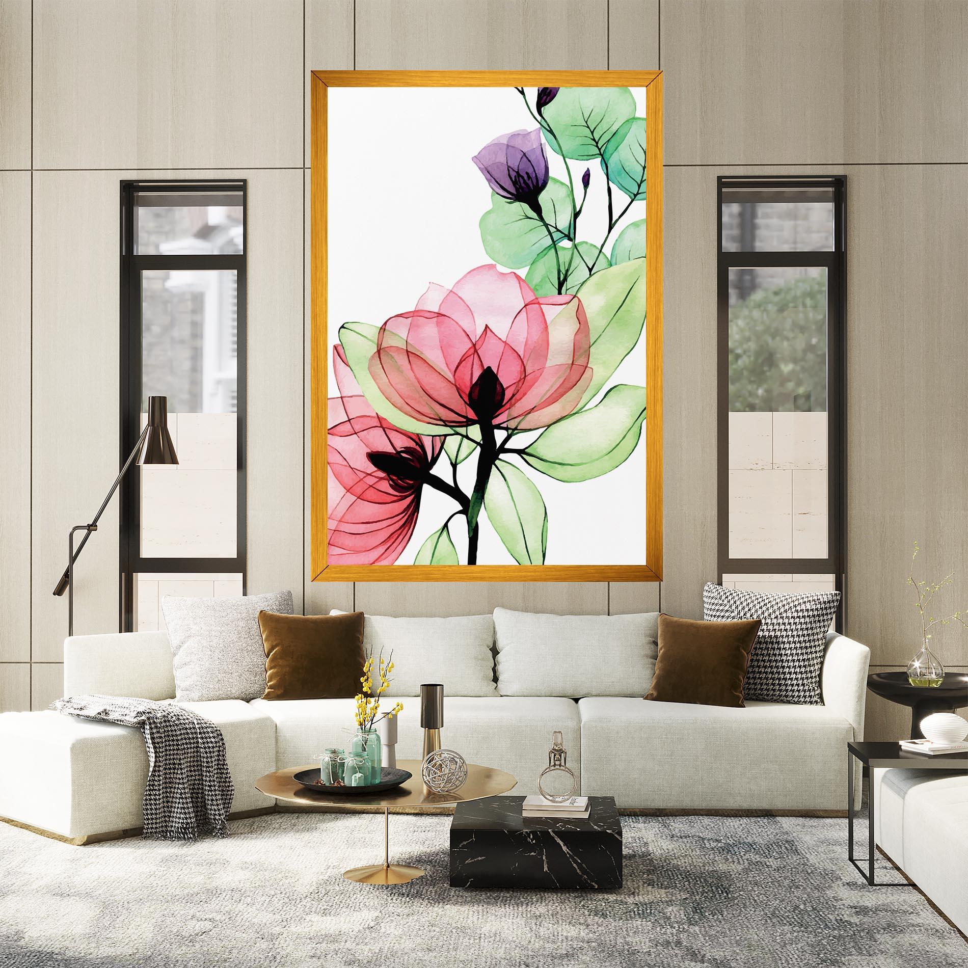 Tablou Canvas Pink Green Nature mockup 2