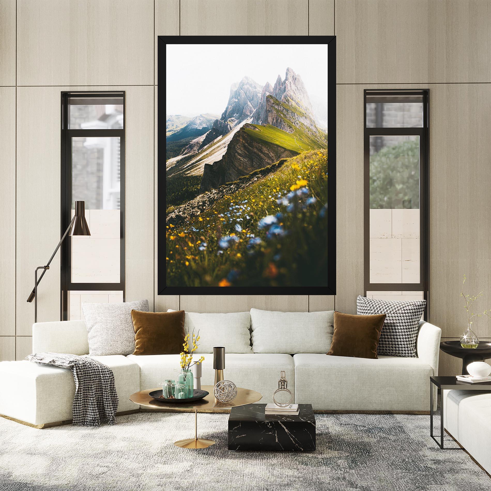 Tablou Canvas Foggy Mountain View mockup 2