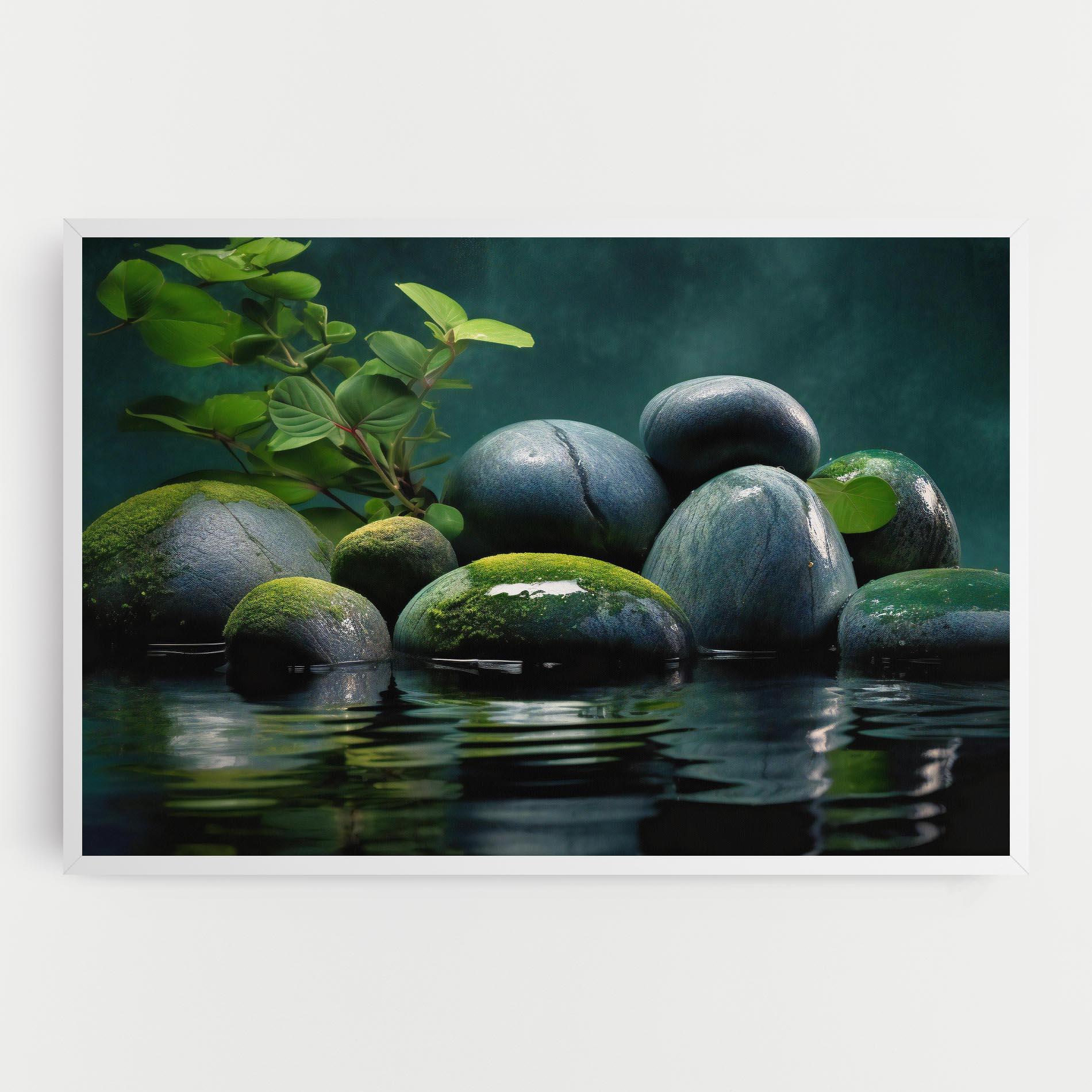 Tablou Canvas Green Stone Nature mockup 0