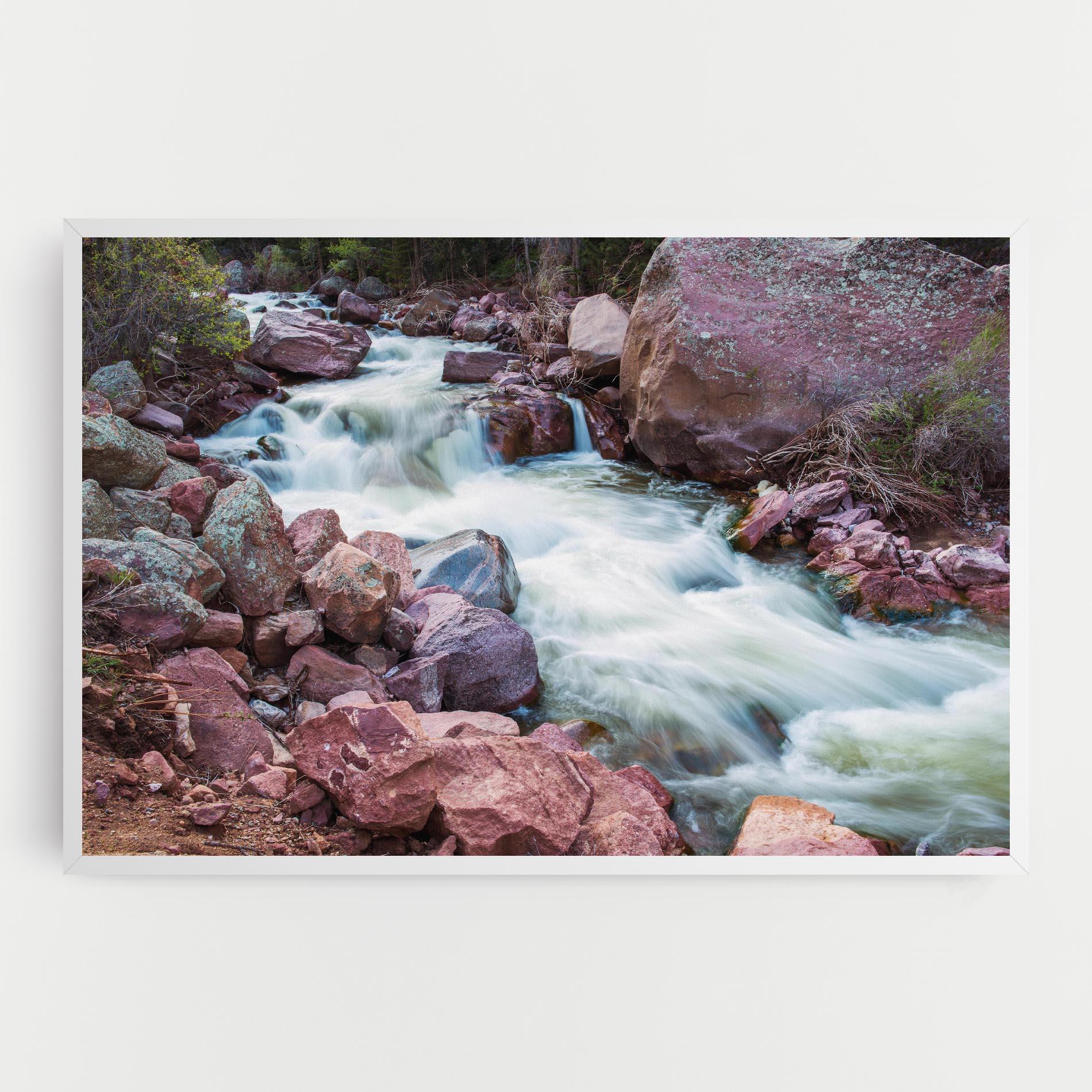 Tablou Canvas Spring Water Rocks mockup 0