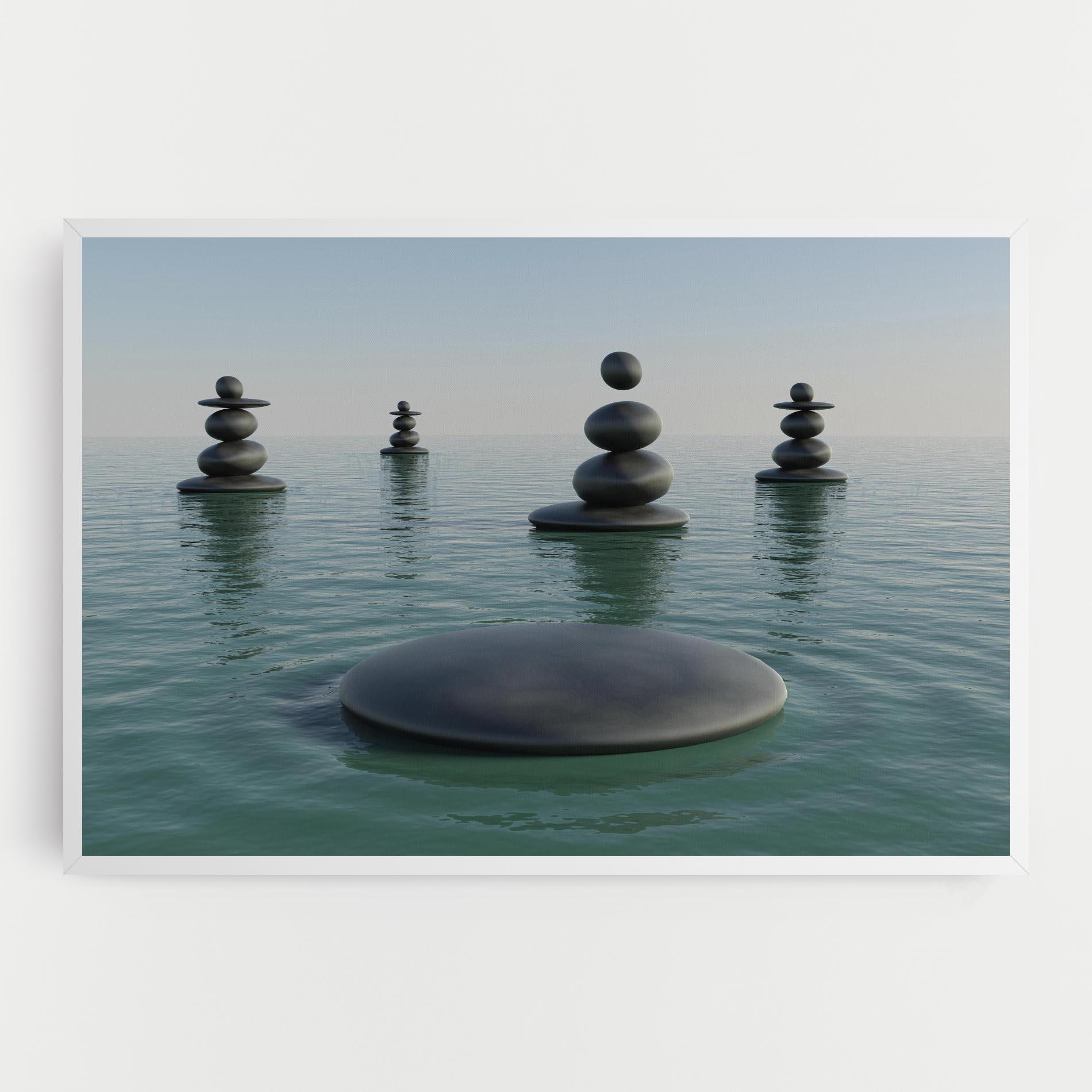 Tablou Canvas Zen Rock Pool mockup 0