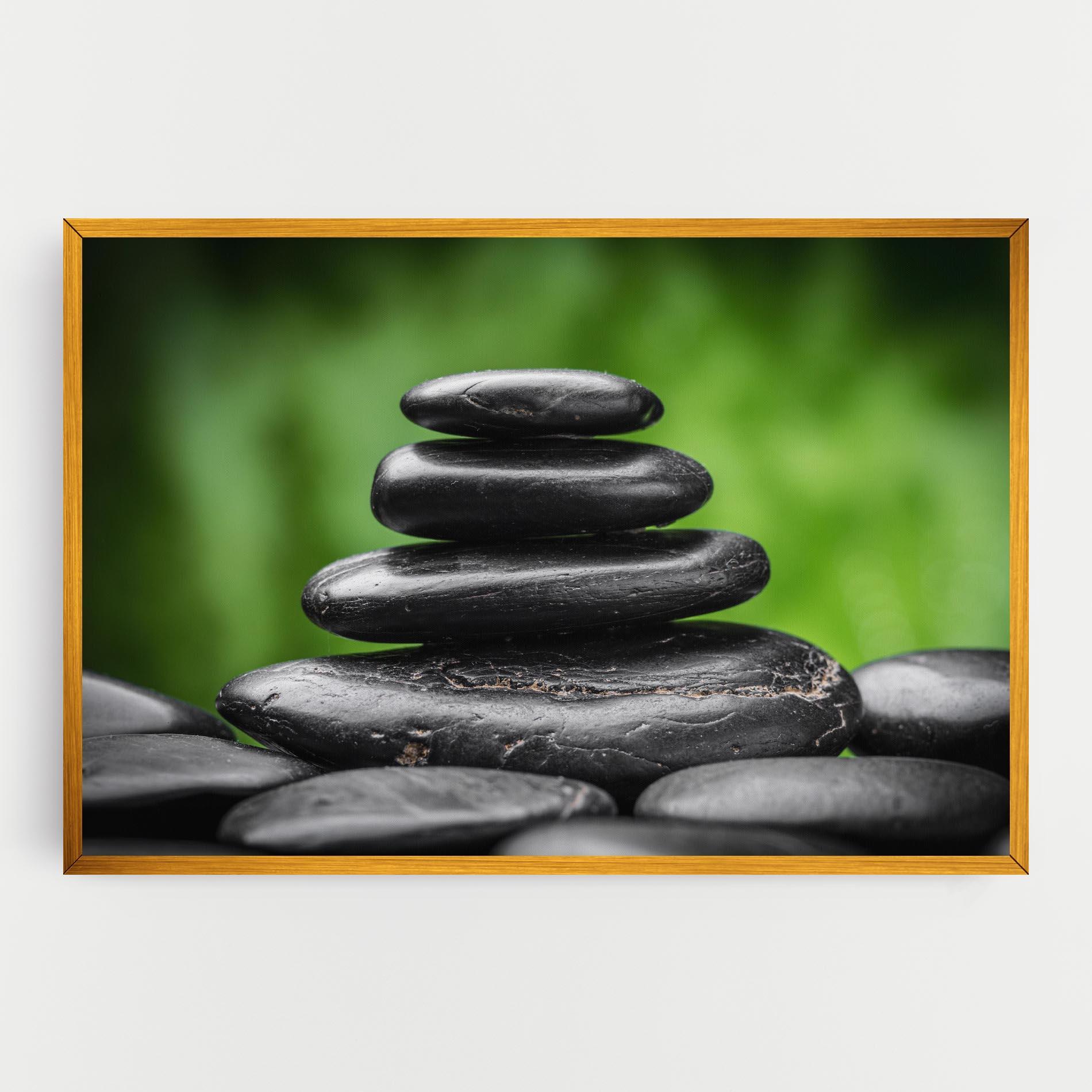Tablou Canvas Black Stone Meditation mockup 0