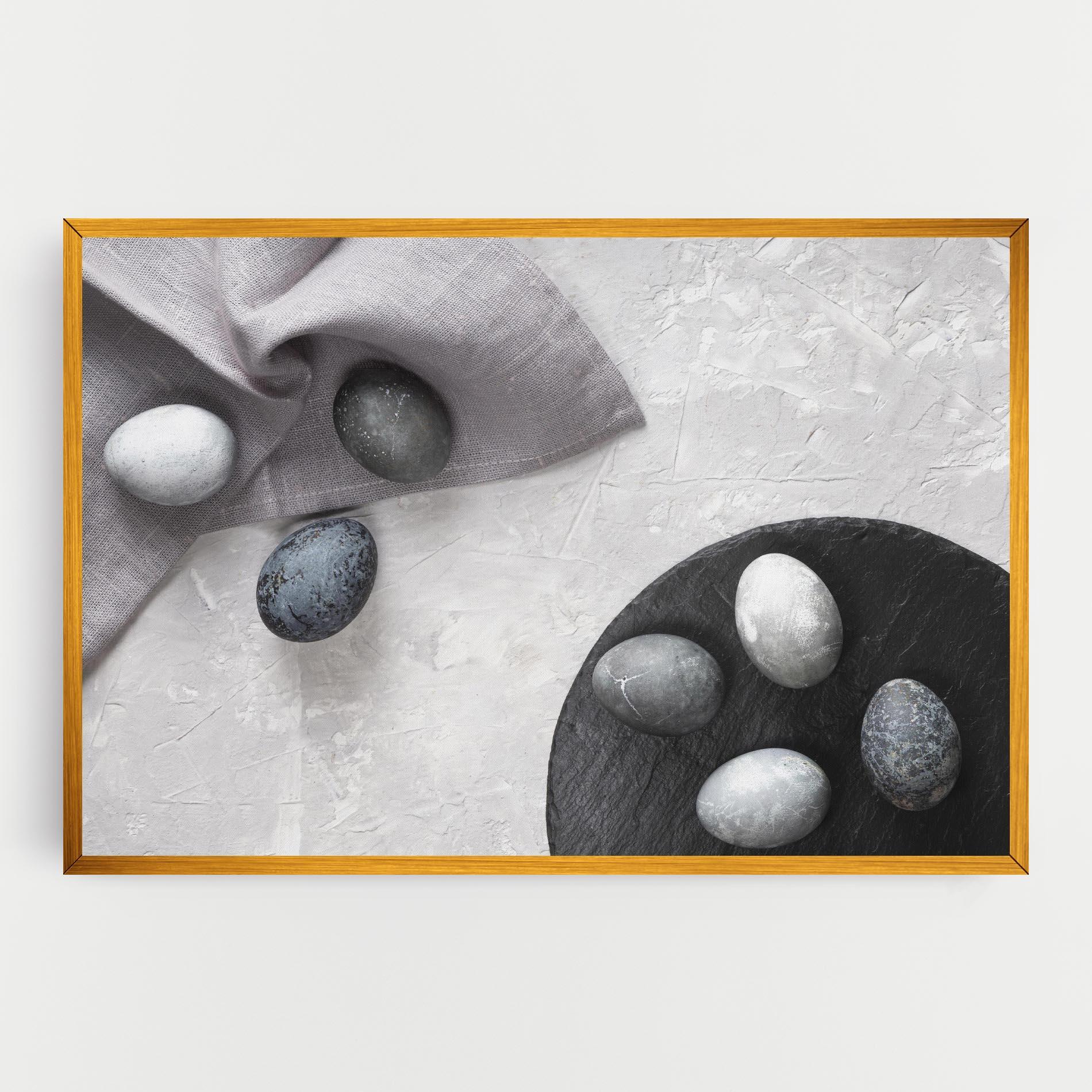 Tablou Canvas Eggs Stone mockup 0