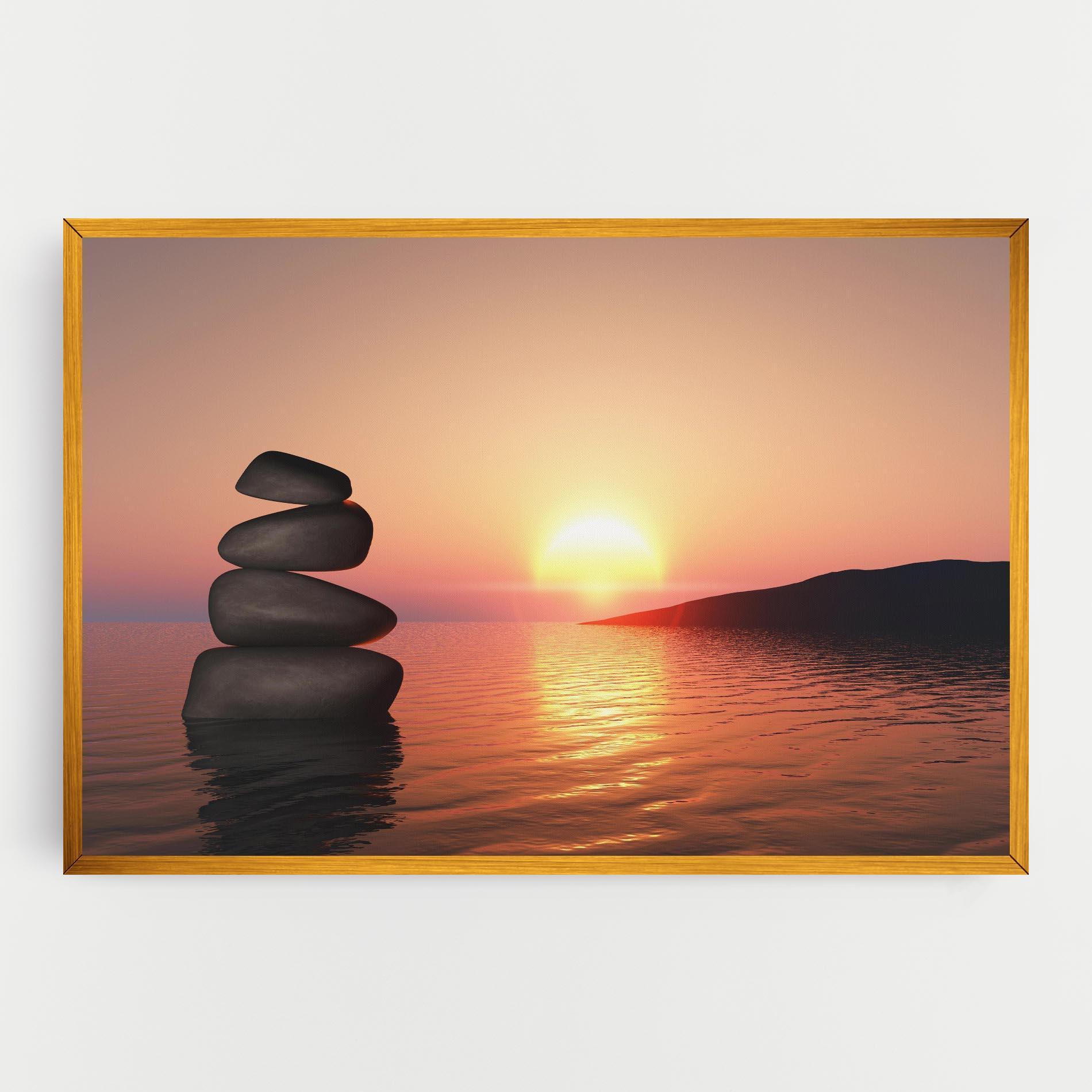 Tablou Canvas Peace And Sunset mockup 0