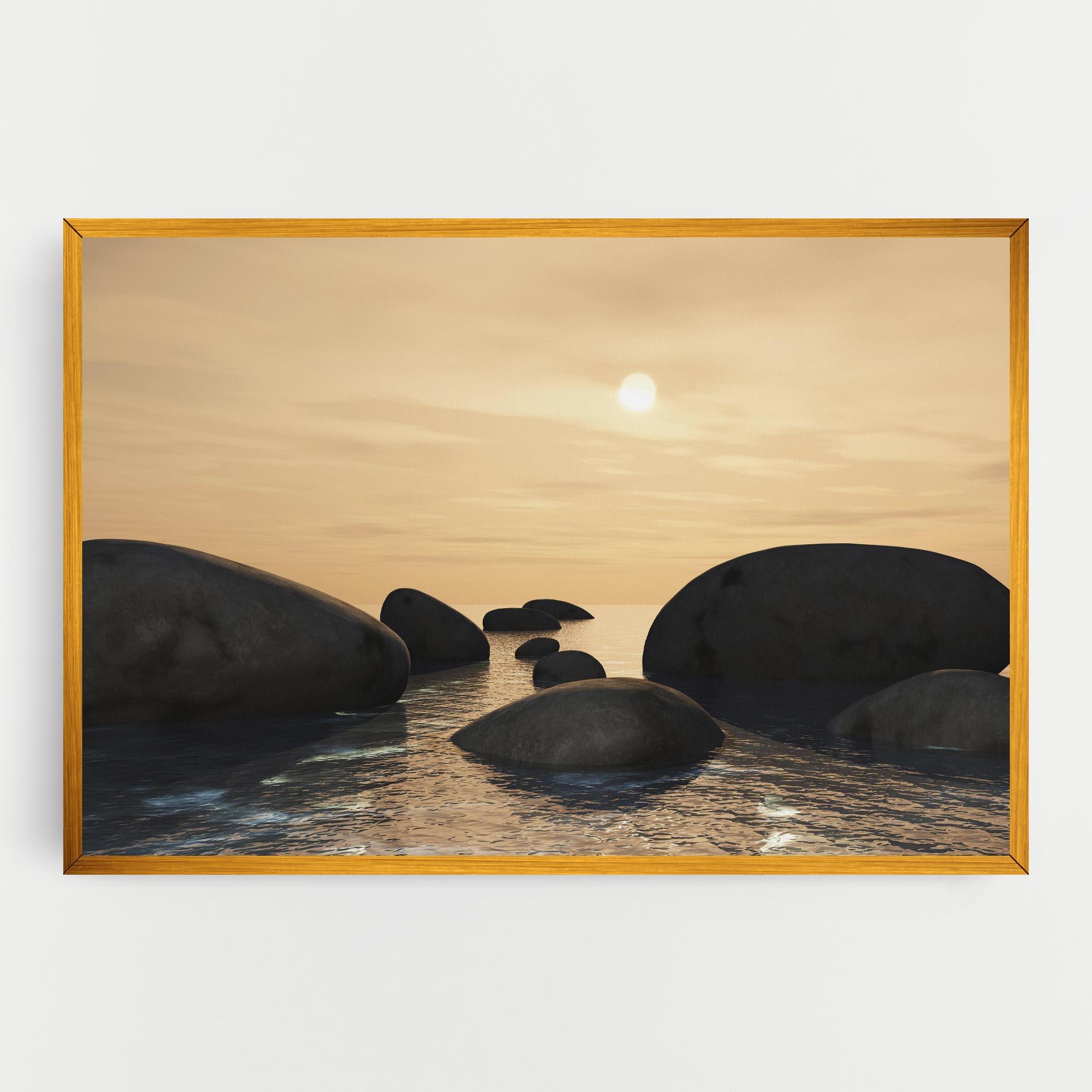 Tablou Canvas Peace Rock mockup 0