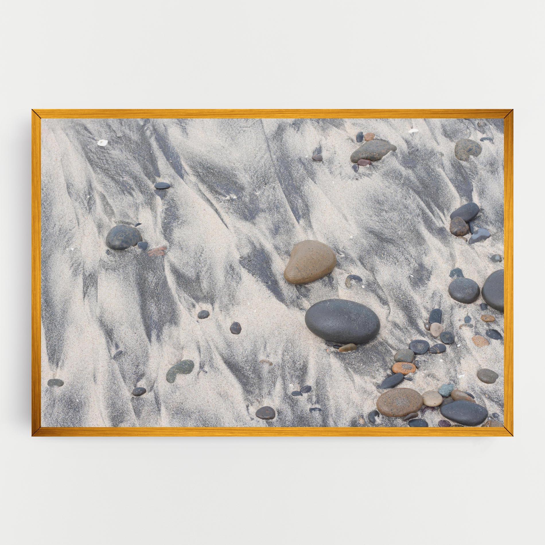 Tablou Canvas Sandy Beach Stones mockup 0