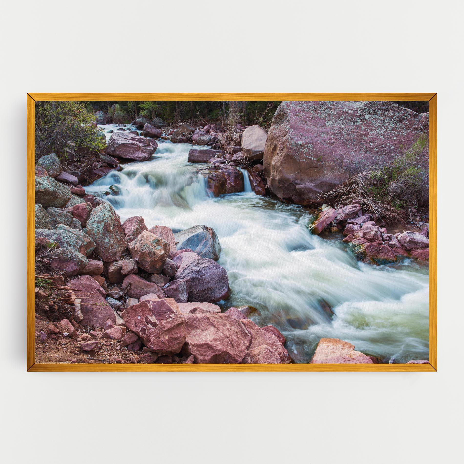 Tablou Canvas Spring Water Rocks mockup 0