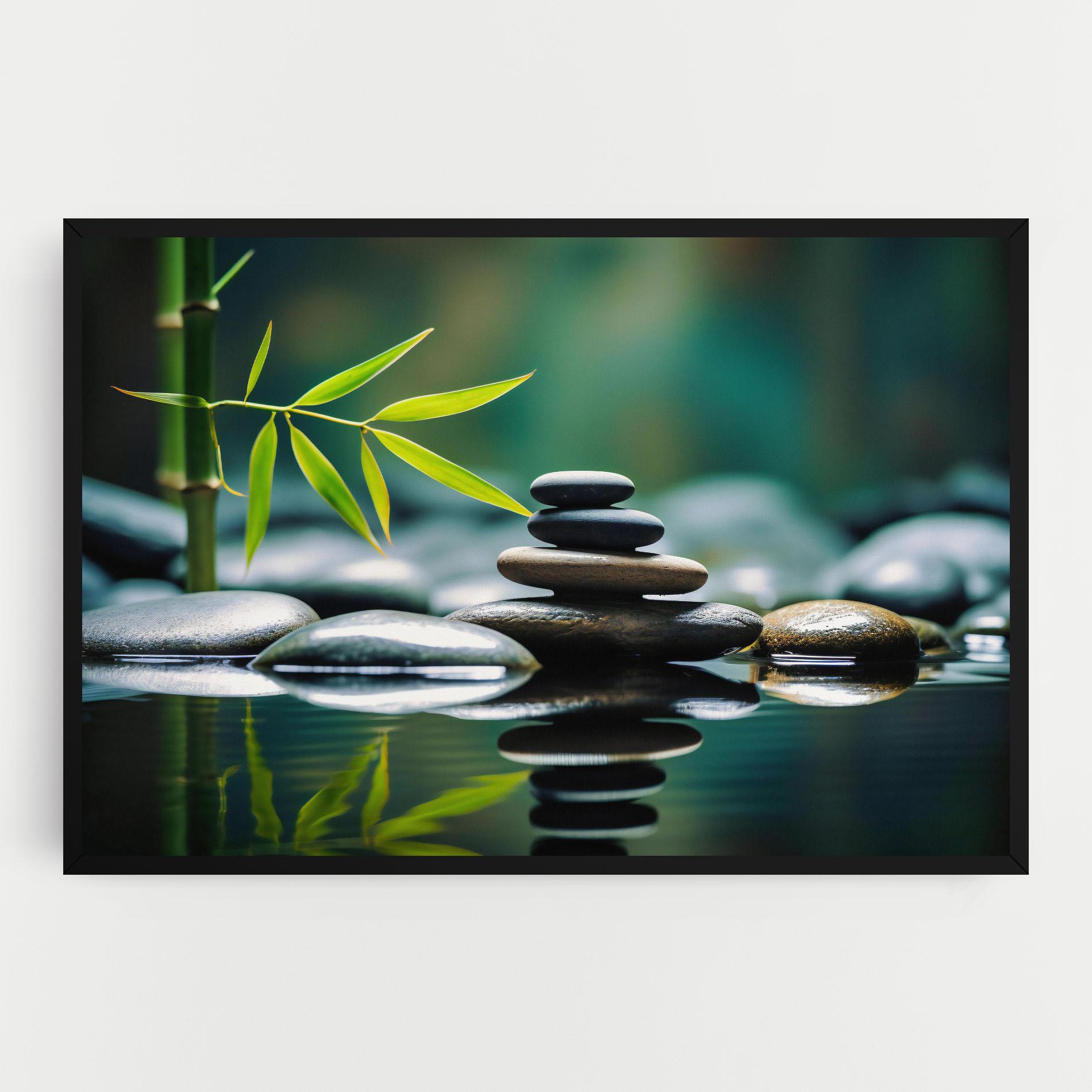 Tablou Canvas Bamboo Stones mockup 0