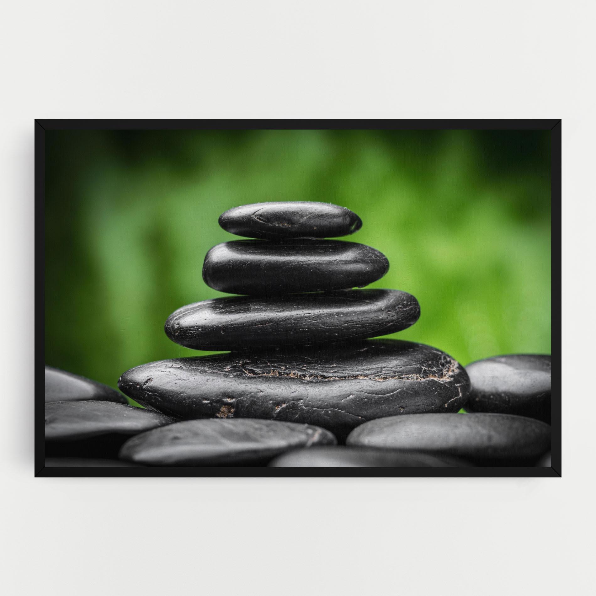 Tablou Canvas Black Stone Meditation mockup 0