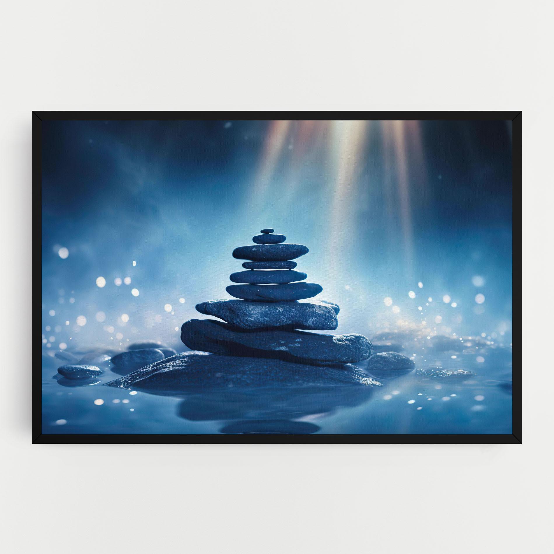 Tablou Canvas Blue Light Stone mockup 0