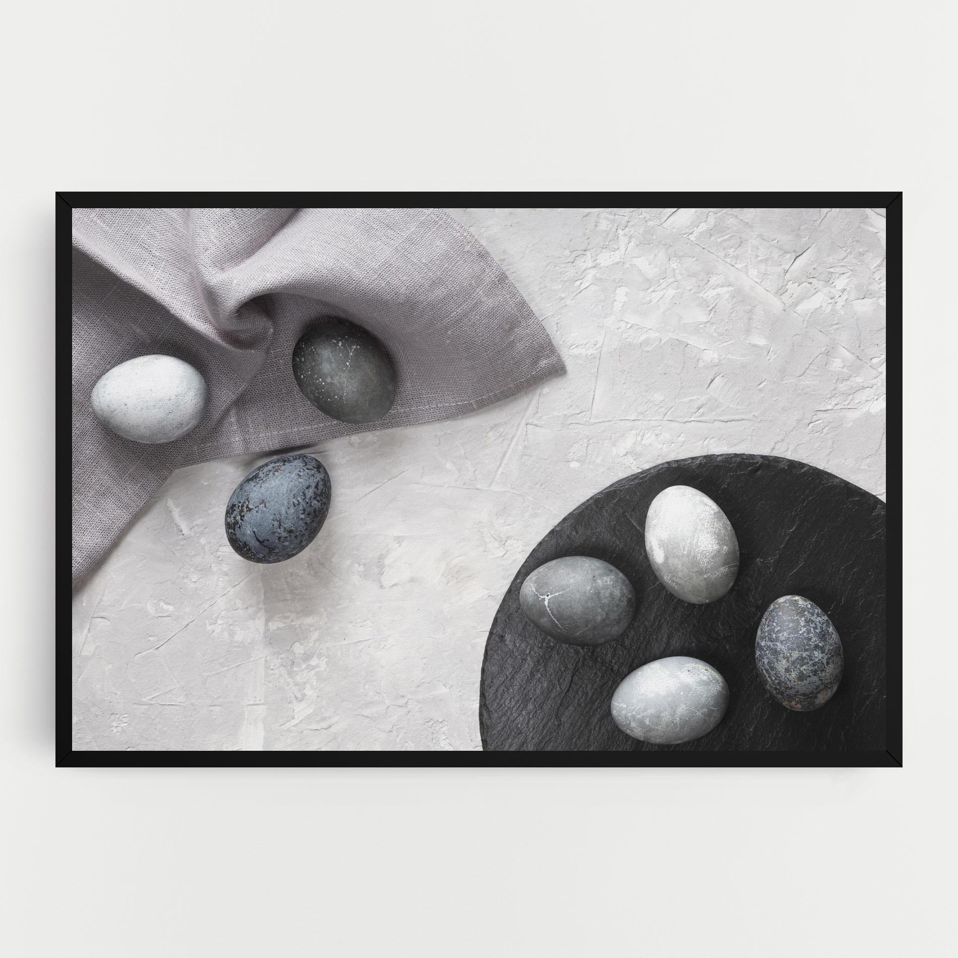 Tablou Canvas Eggs Stone mockup 0