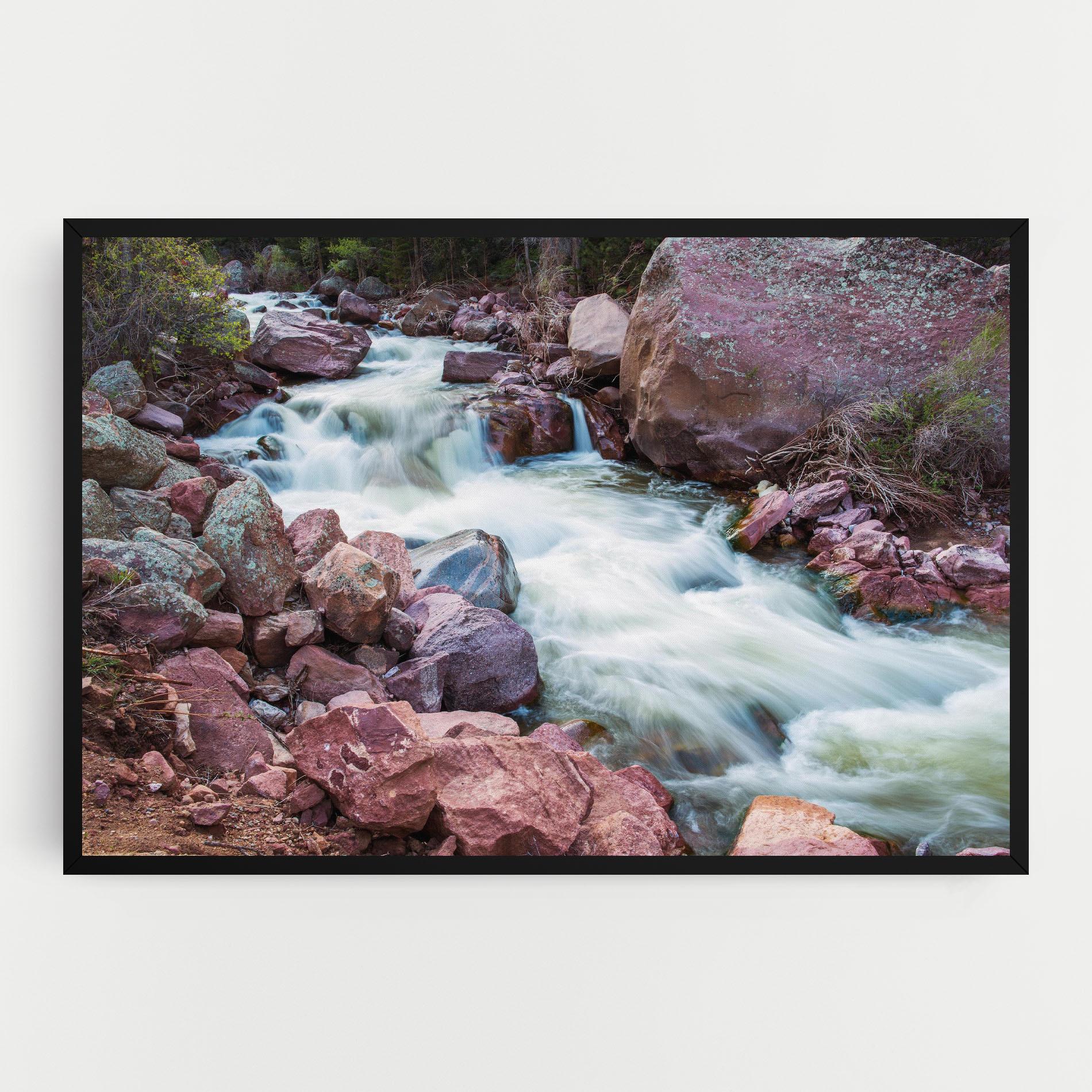 Tablou Canvas Spring Water Rocks mockup 0