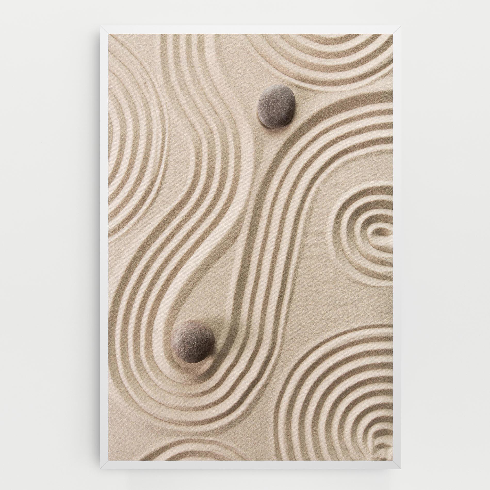 Tablou Canvas Cream Zen Stones mockup 0