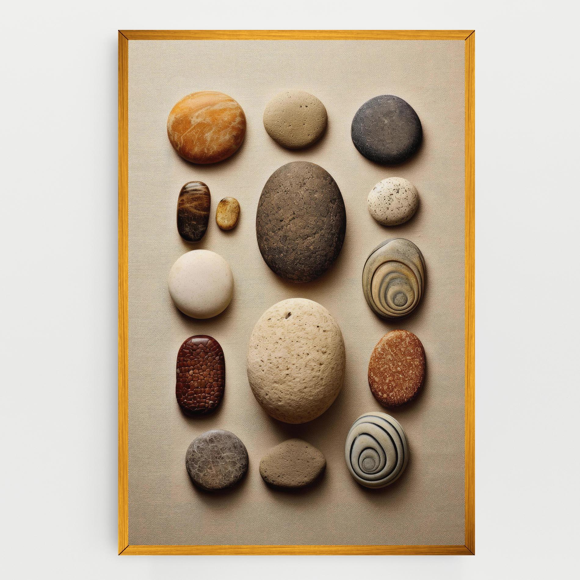 Tablou Canvas Massage Stones Sand mockup 0