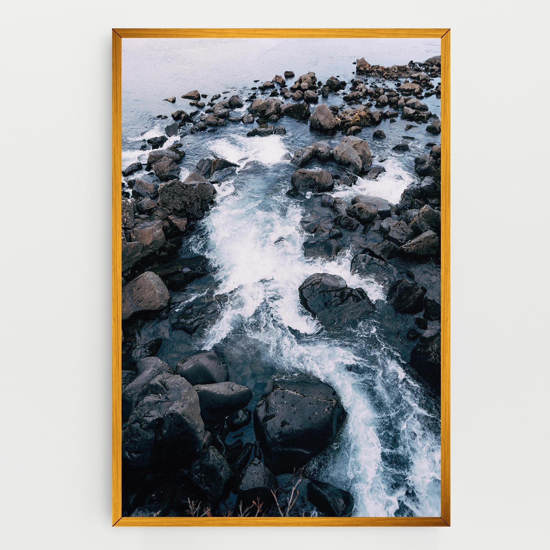 Tablou Canvas Mountain River Rock mockup 0