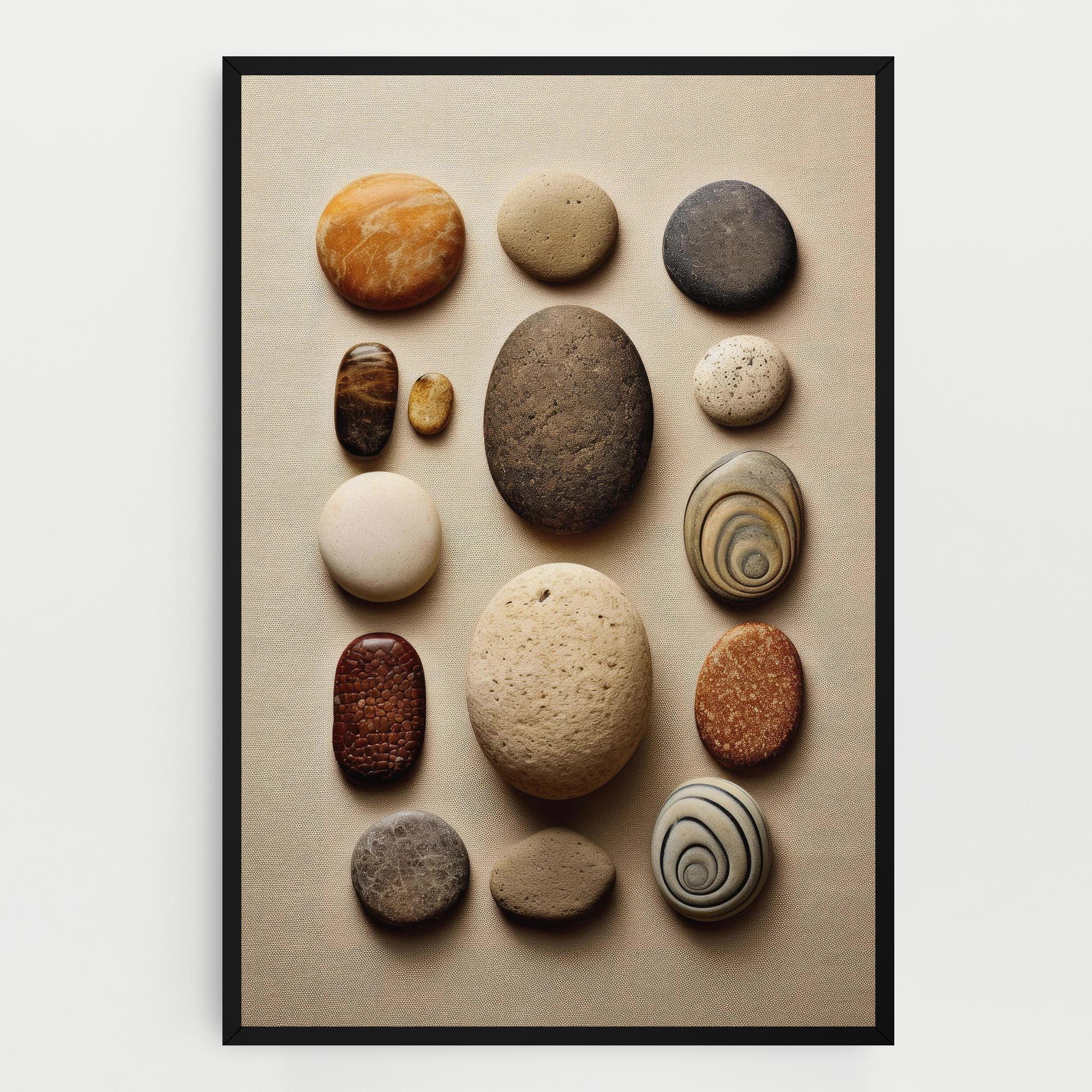 Tablou Canvas Massage Stones Sand mockup 0
