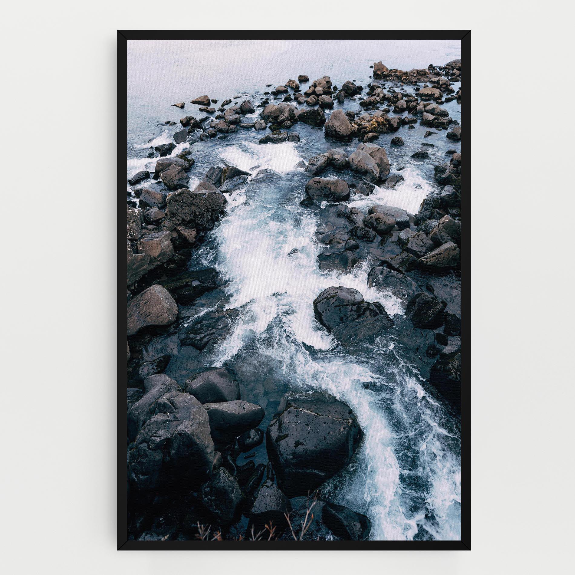 Tablou Canvas Mountain River Rock mockup 0