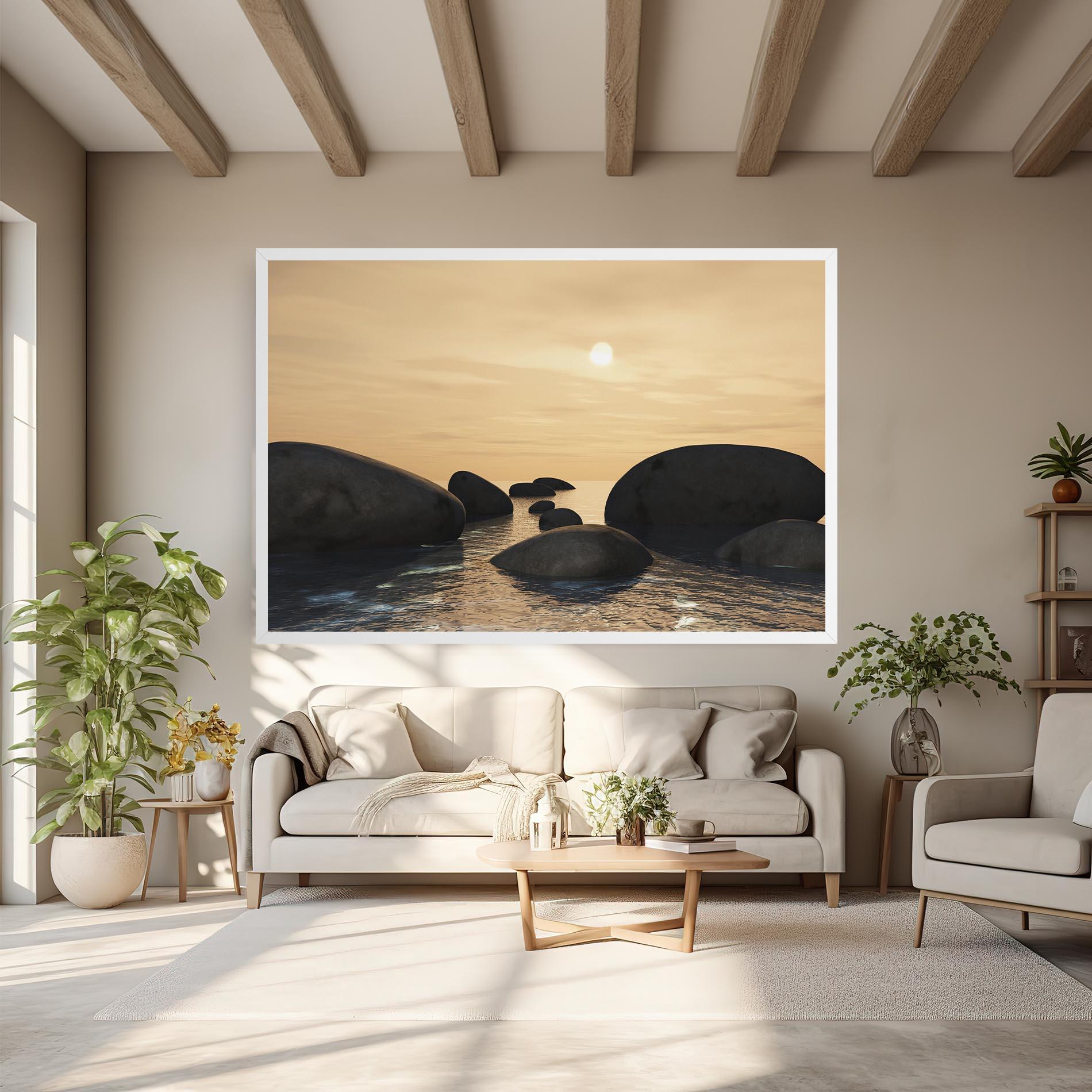 Tablou Canvas Peace Rock mockup 6