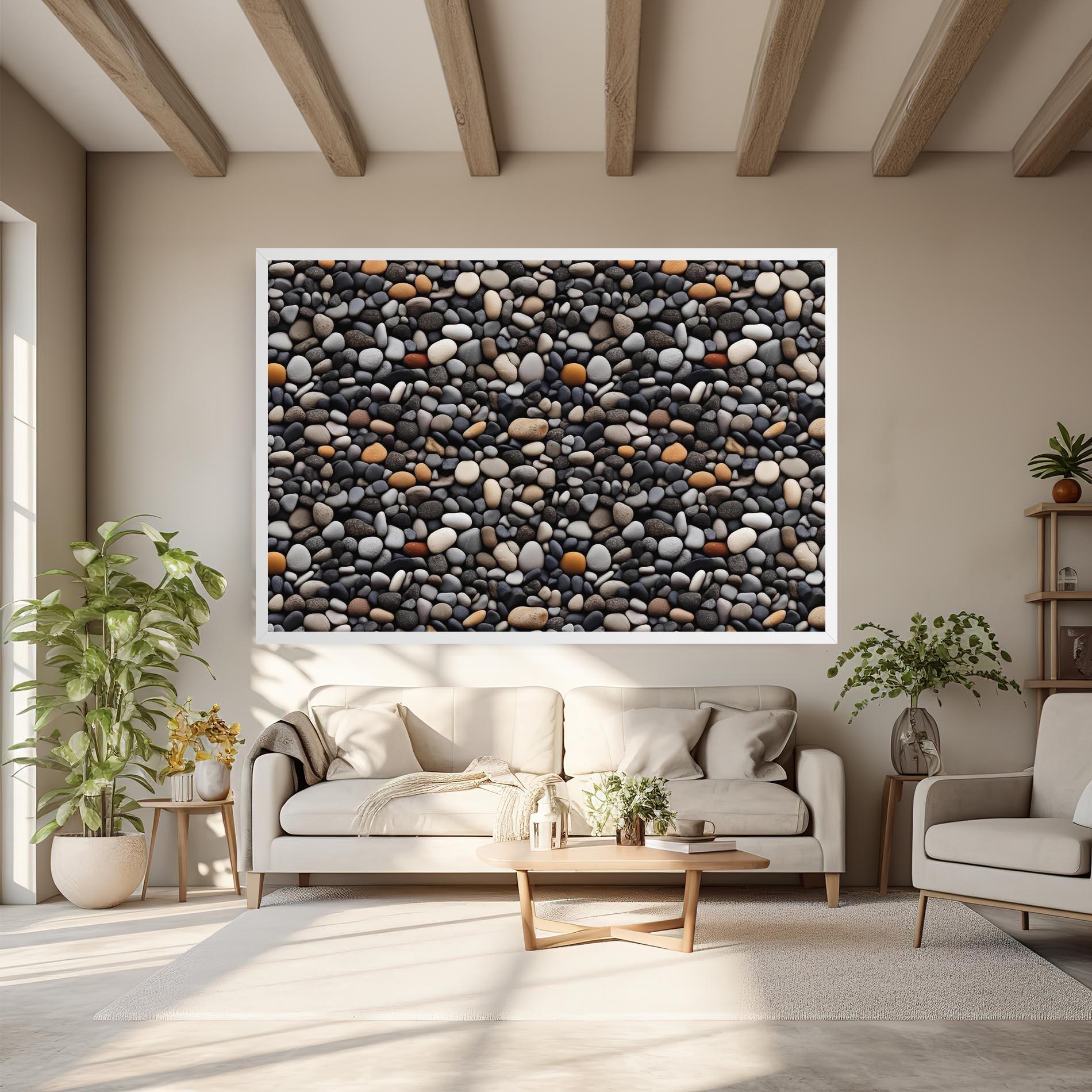 Tablou Canvas Sea Rocks Color mockup 6