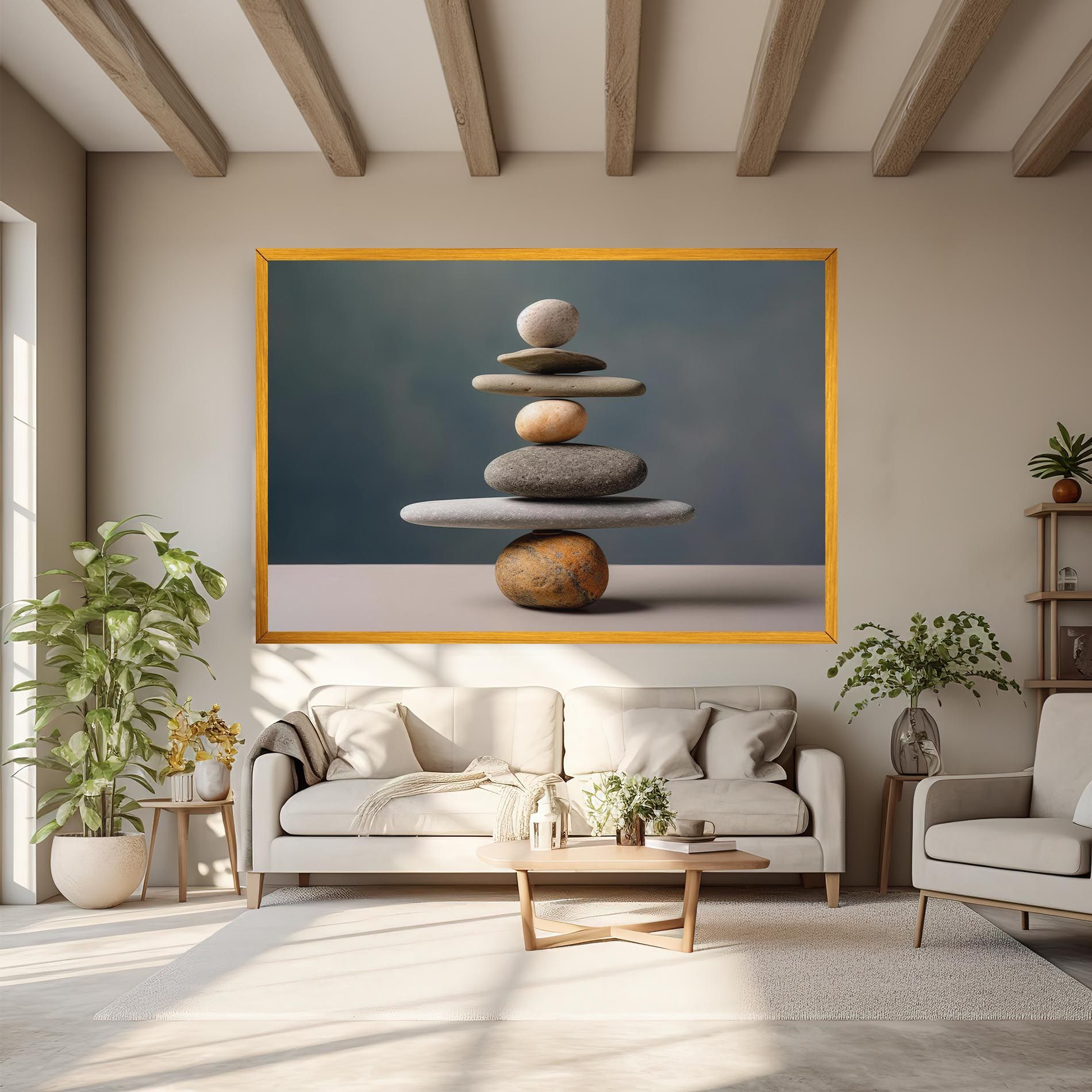 Balance Pebbles Pyramid mockup 6