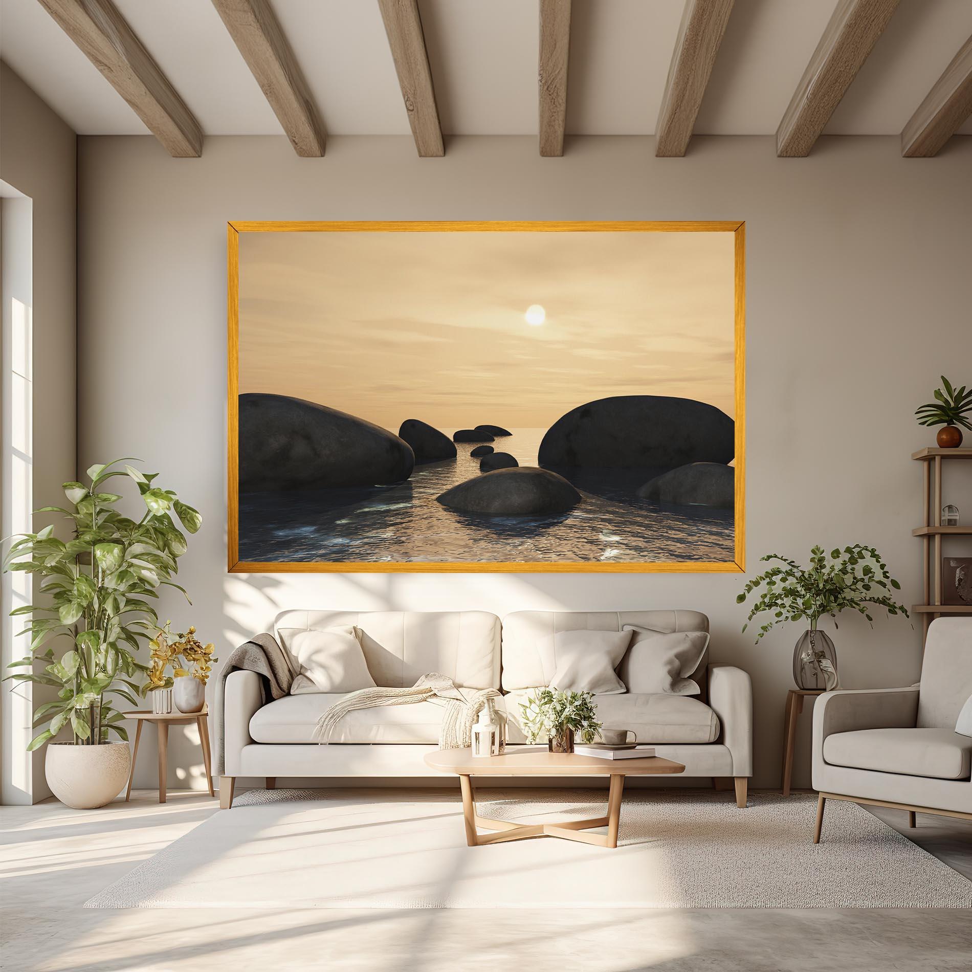 Tablou Canvas Peace Rock mockup 6