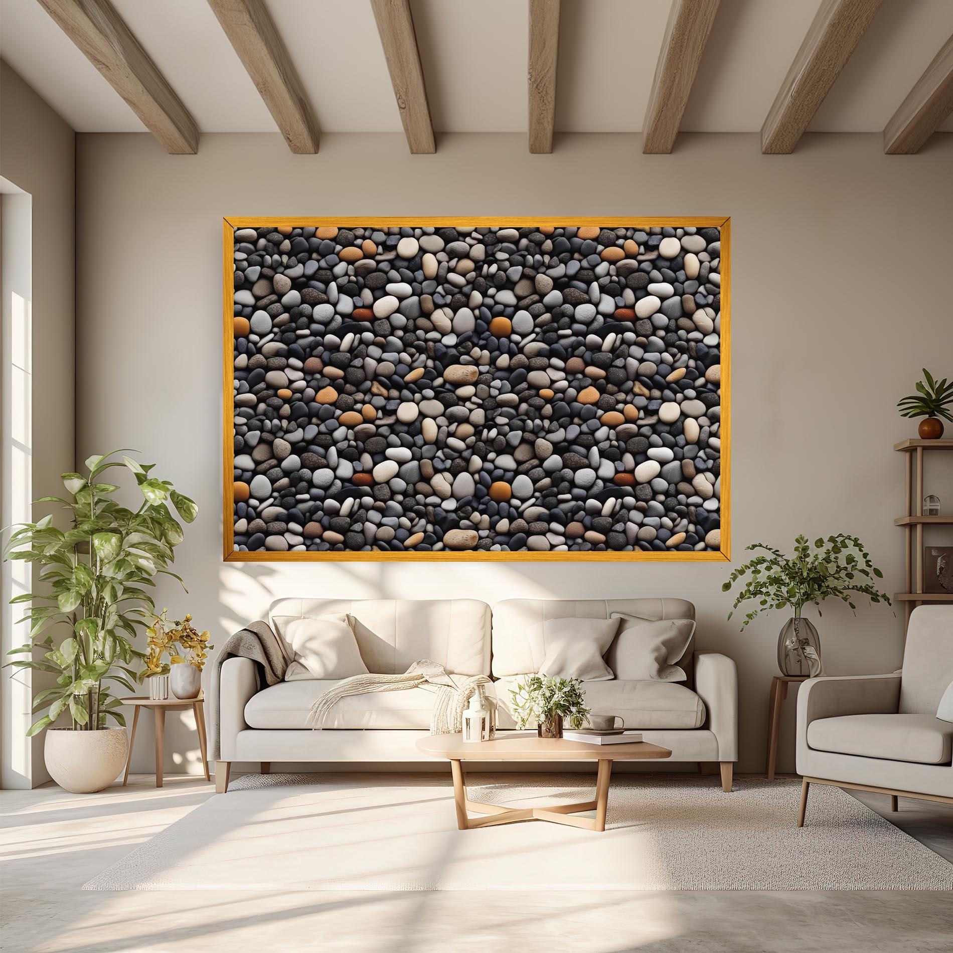 Tablou Canvas Sea Rocks Color mockup 6