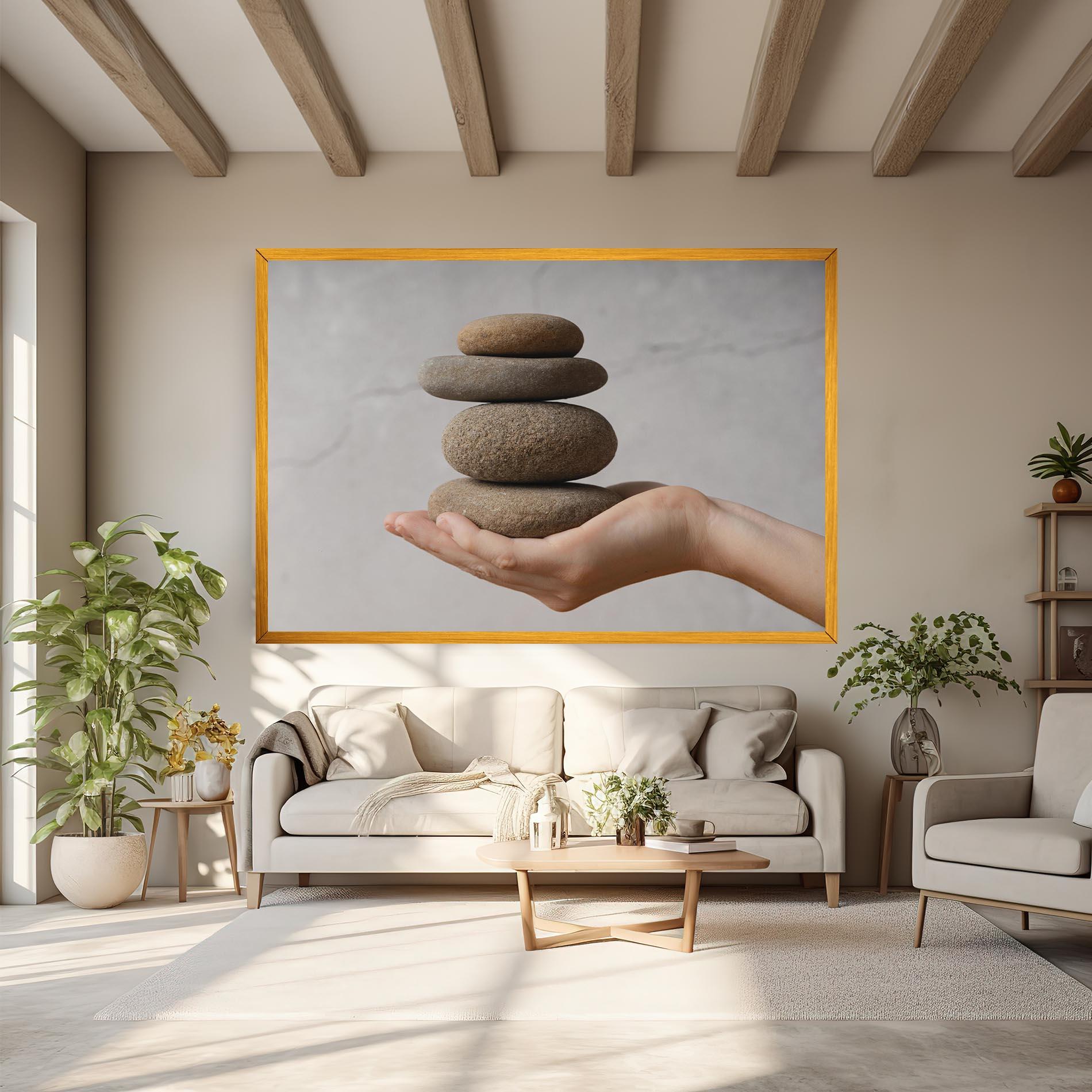Tablou Canvas Stones Meditation mockup 6