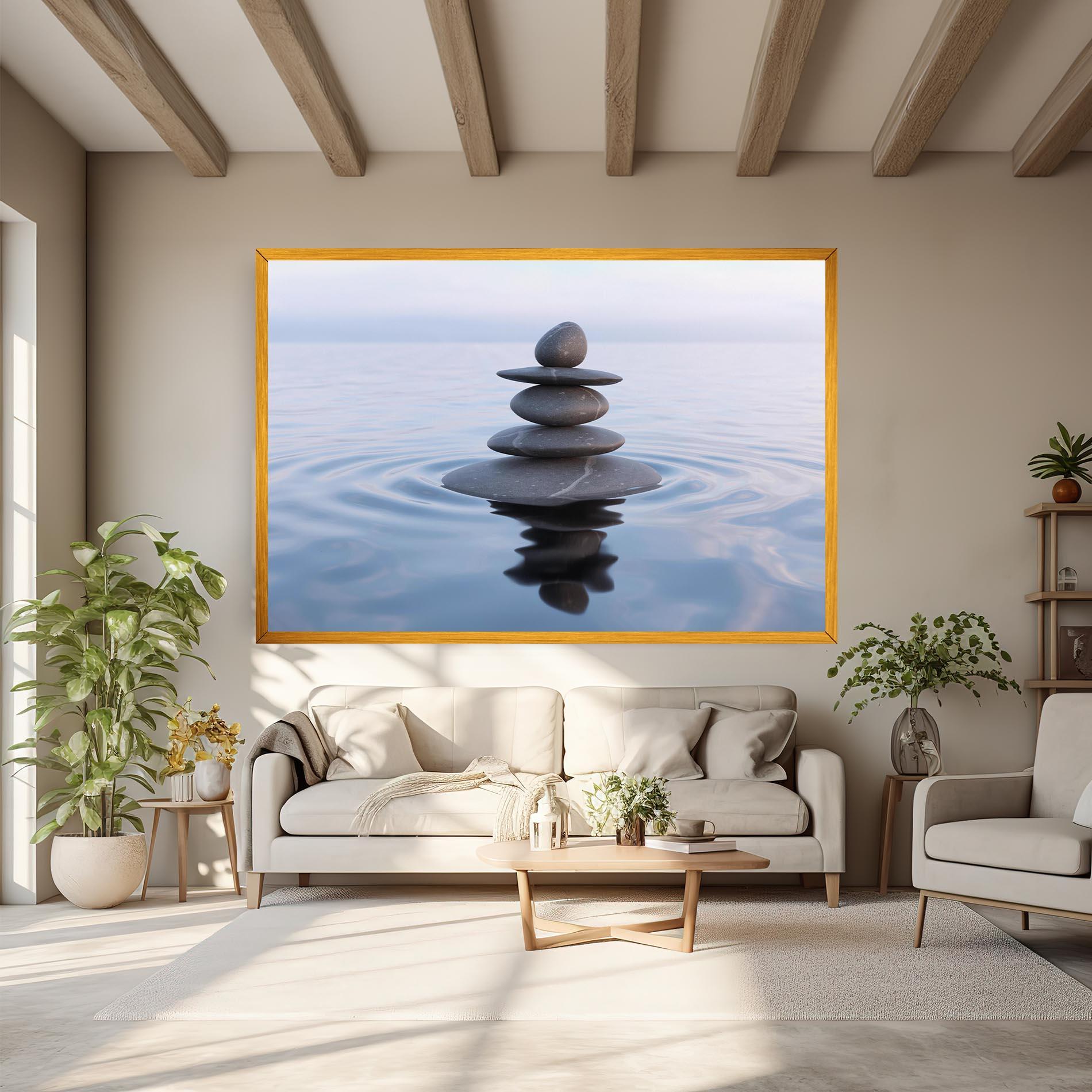 Tablou Canvas Zen Rock mockup 6