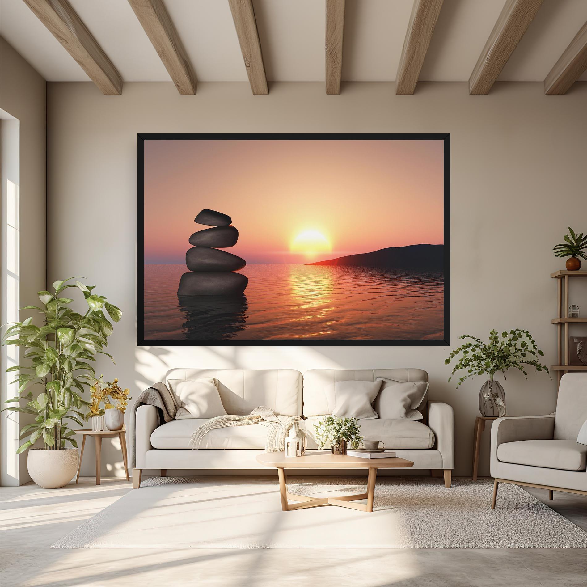 Tablou Canvas Peace And Sunset mockup 6