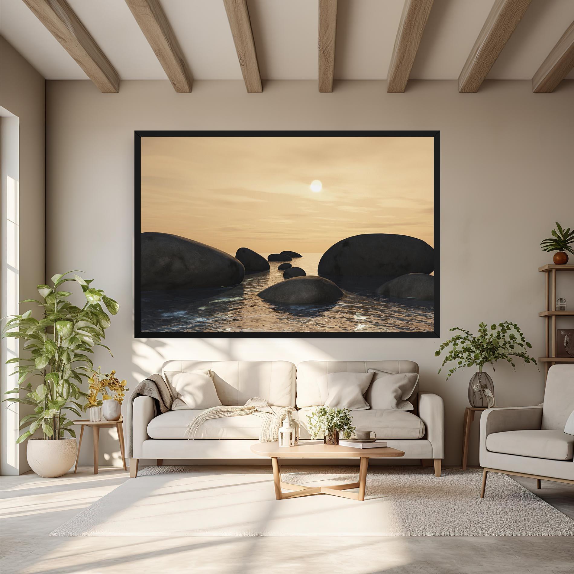 Tablou Canvas Peace Rock mockup 6