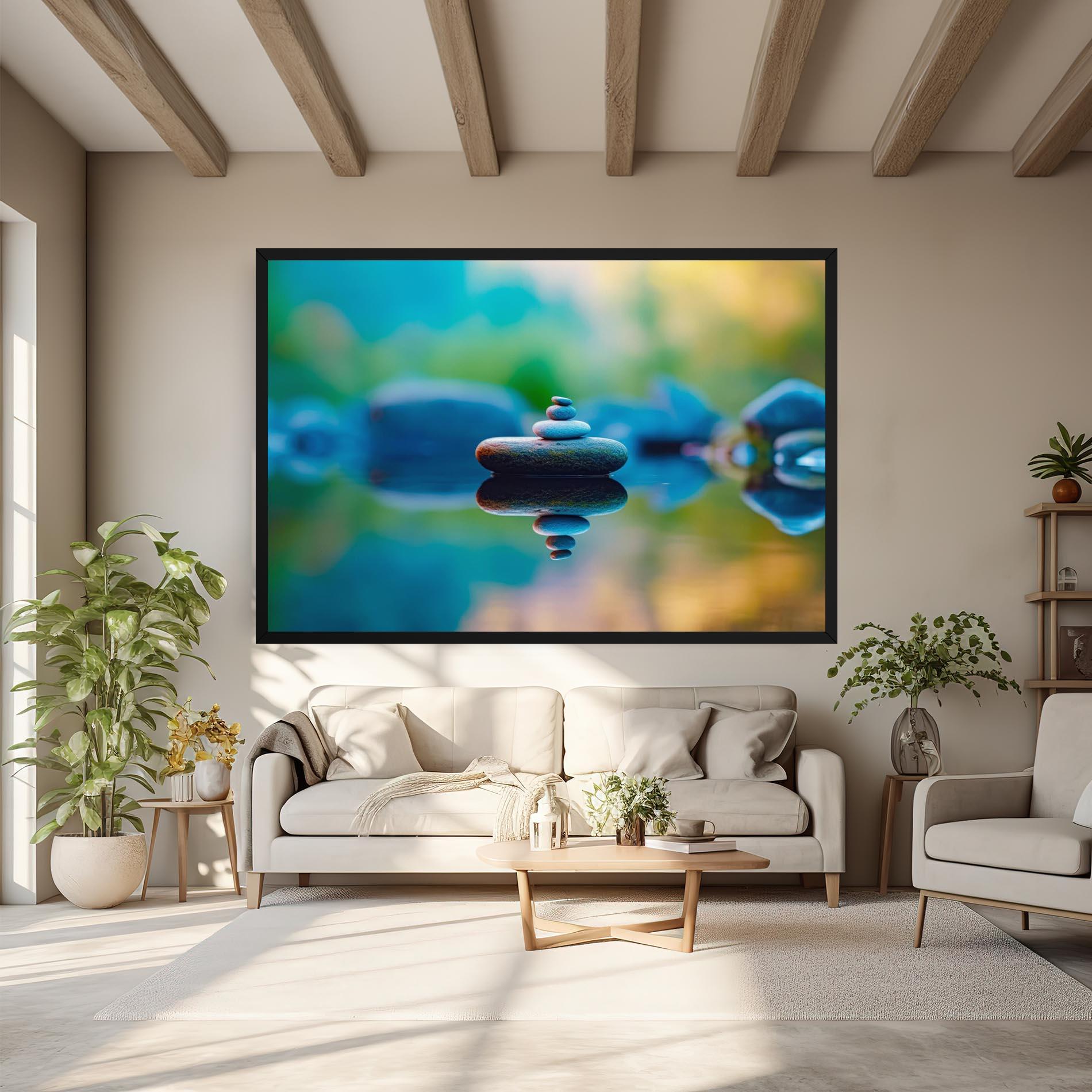 Tablou Canvas Pile Rocks mockup 6